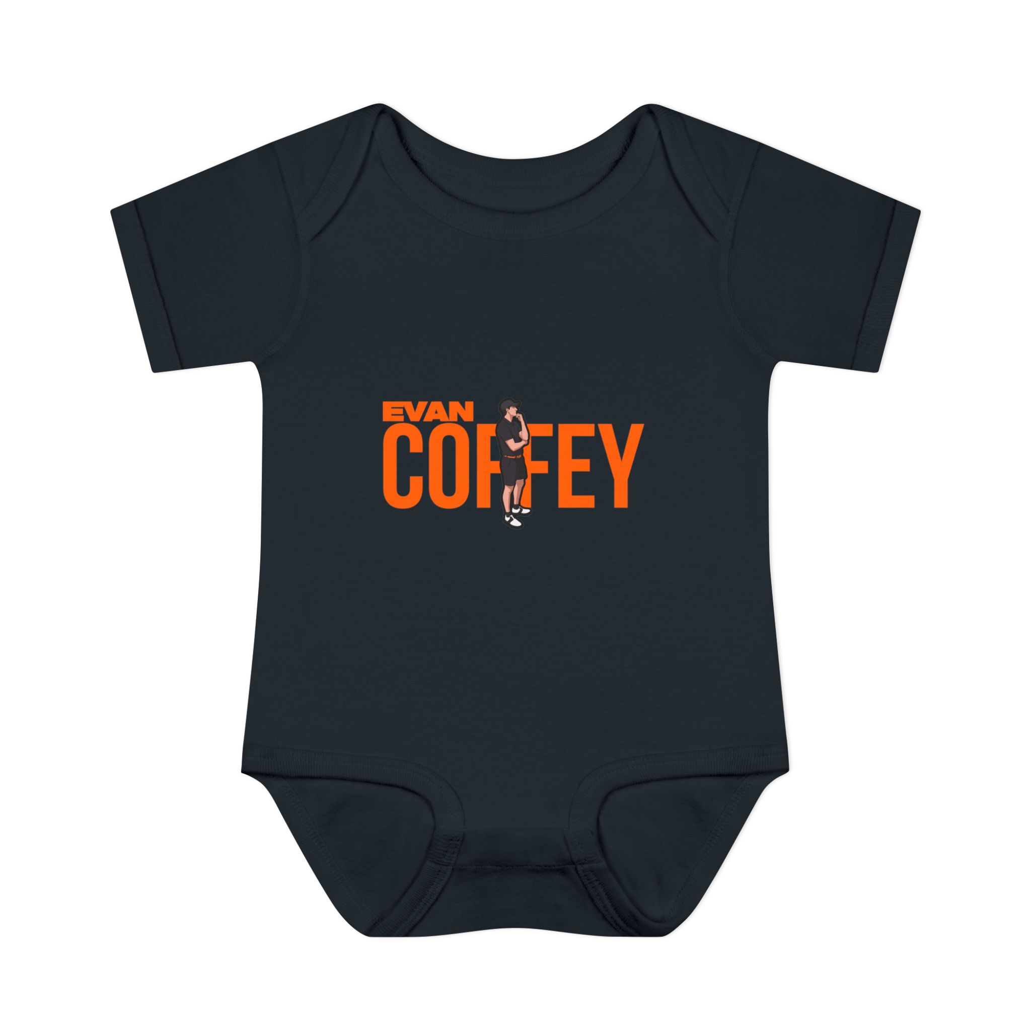 Baby Onesie — character_player_name in Black