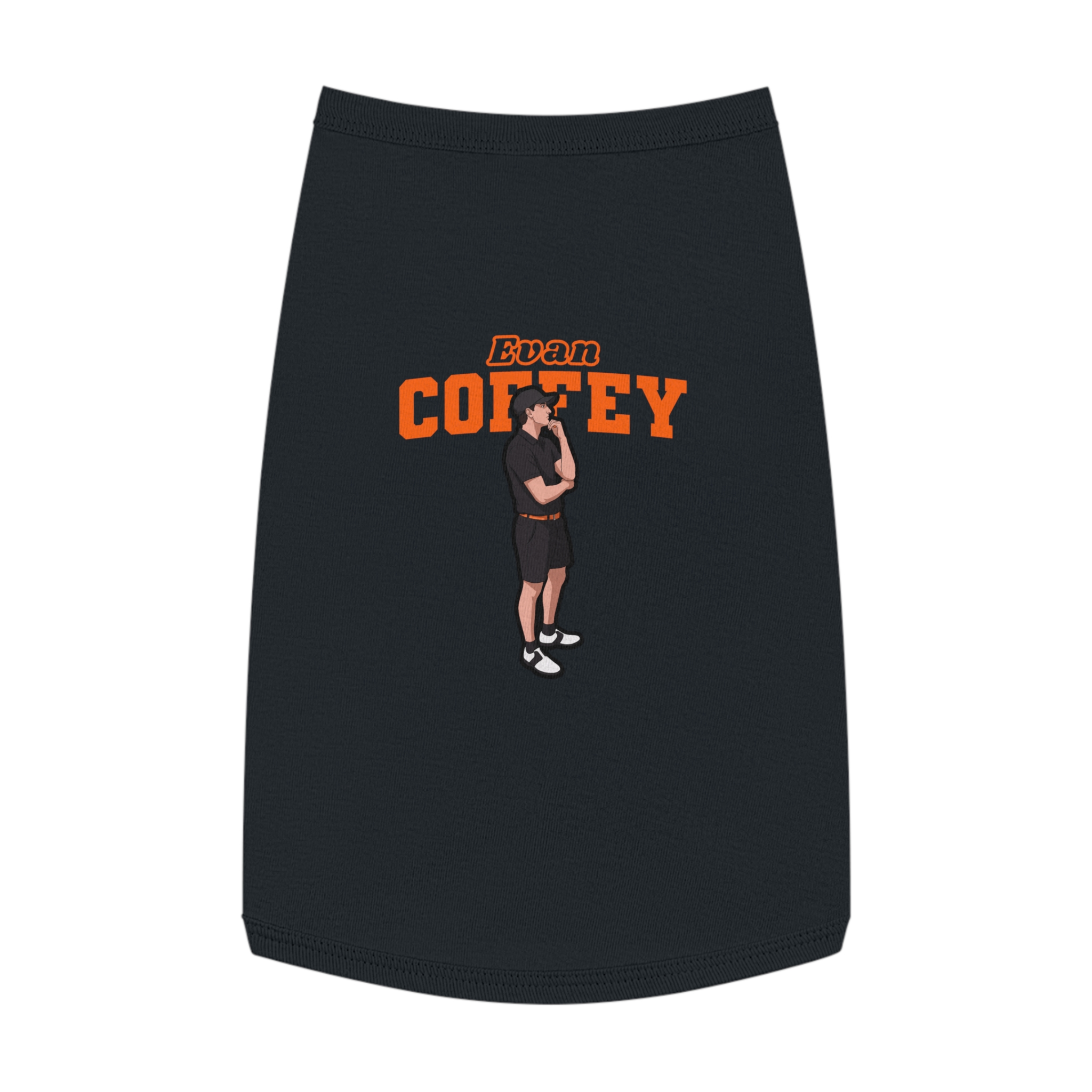 Pet Tank Top — character_name_arch in White