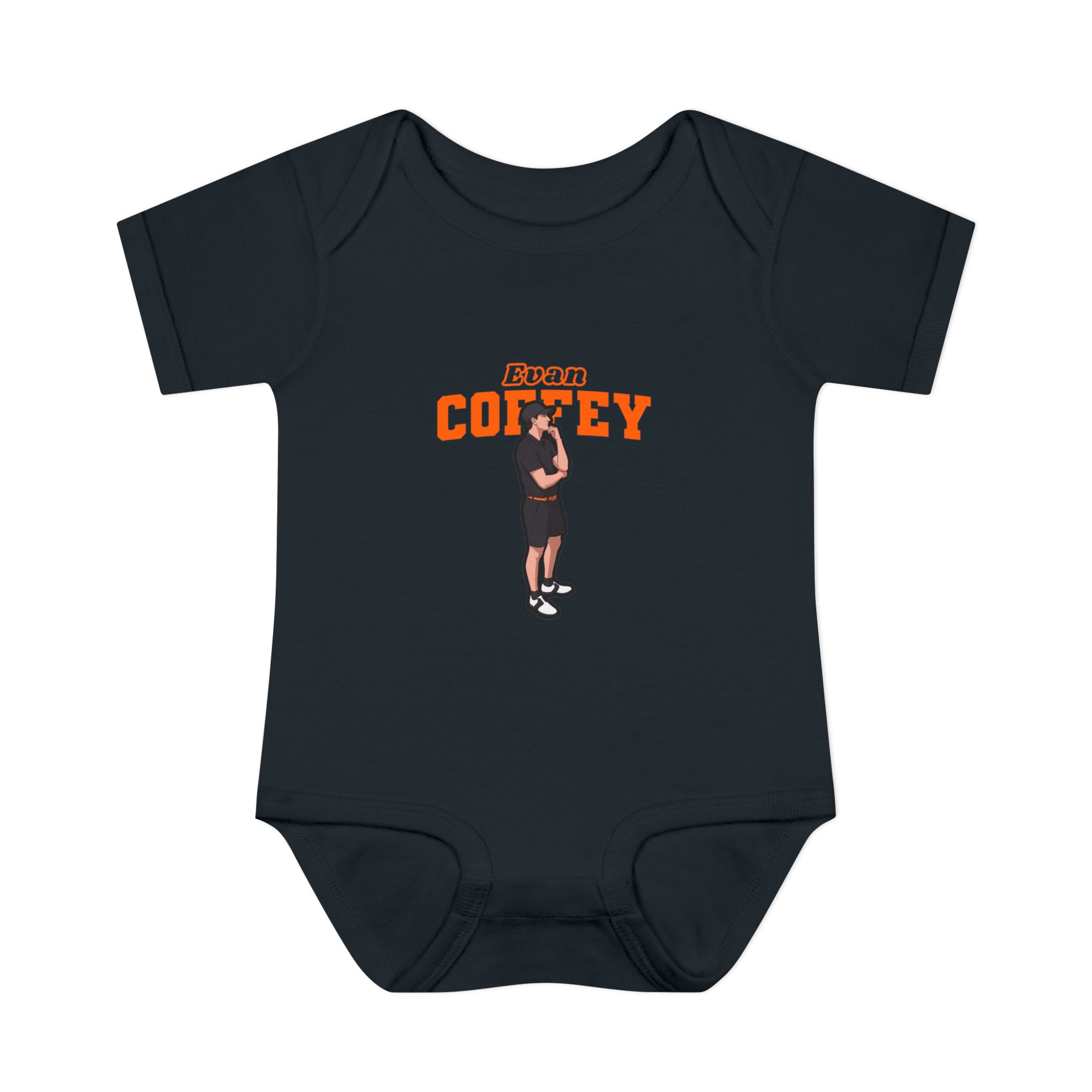 Baby Onesie — character_name_arch in Black