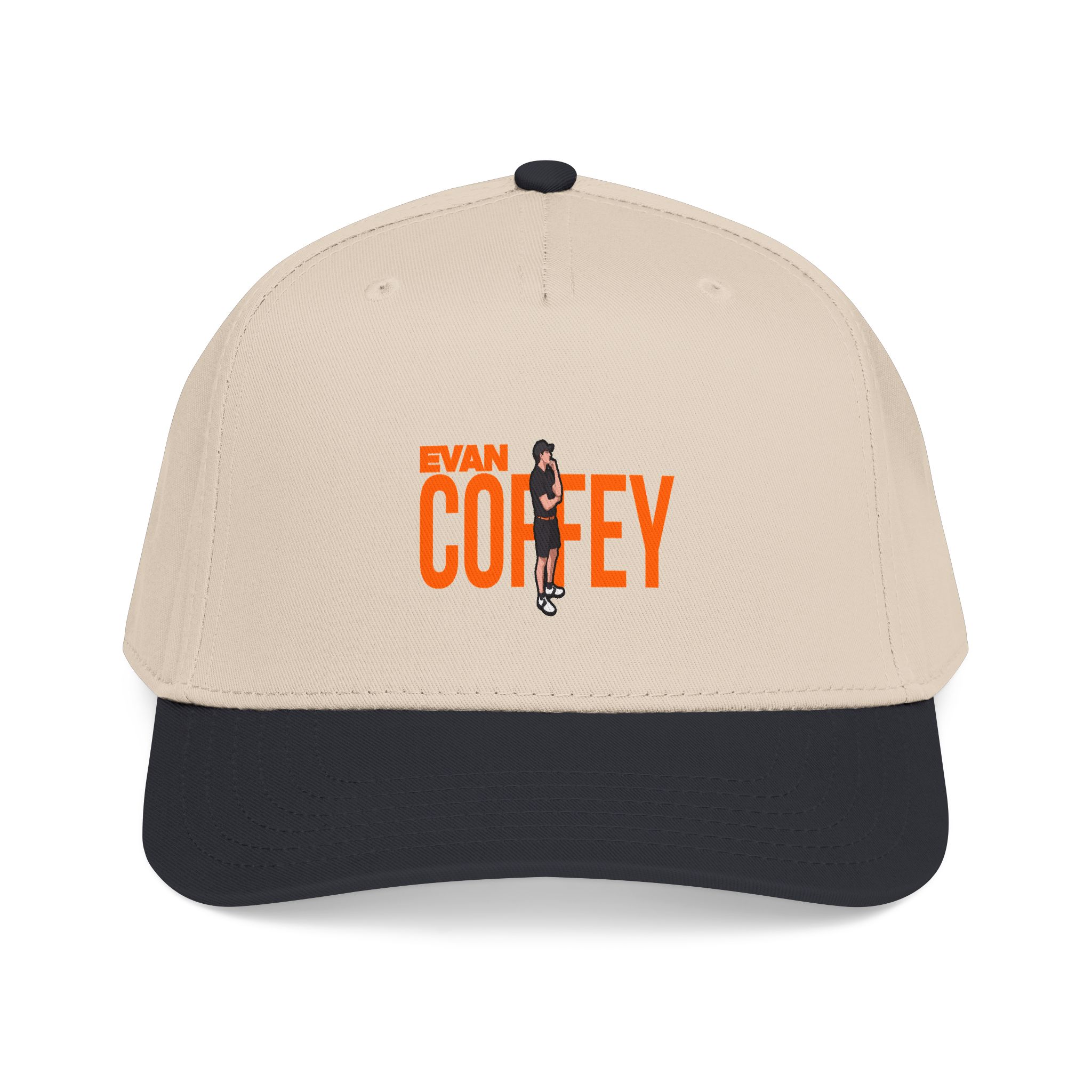 Baseball Cap — character_player_name in Black / Natural