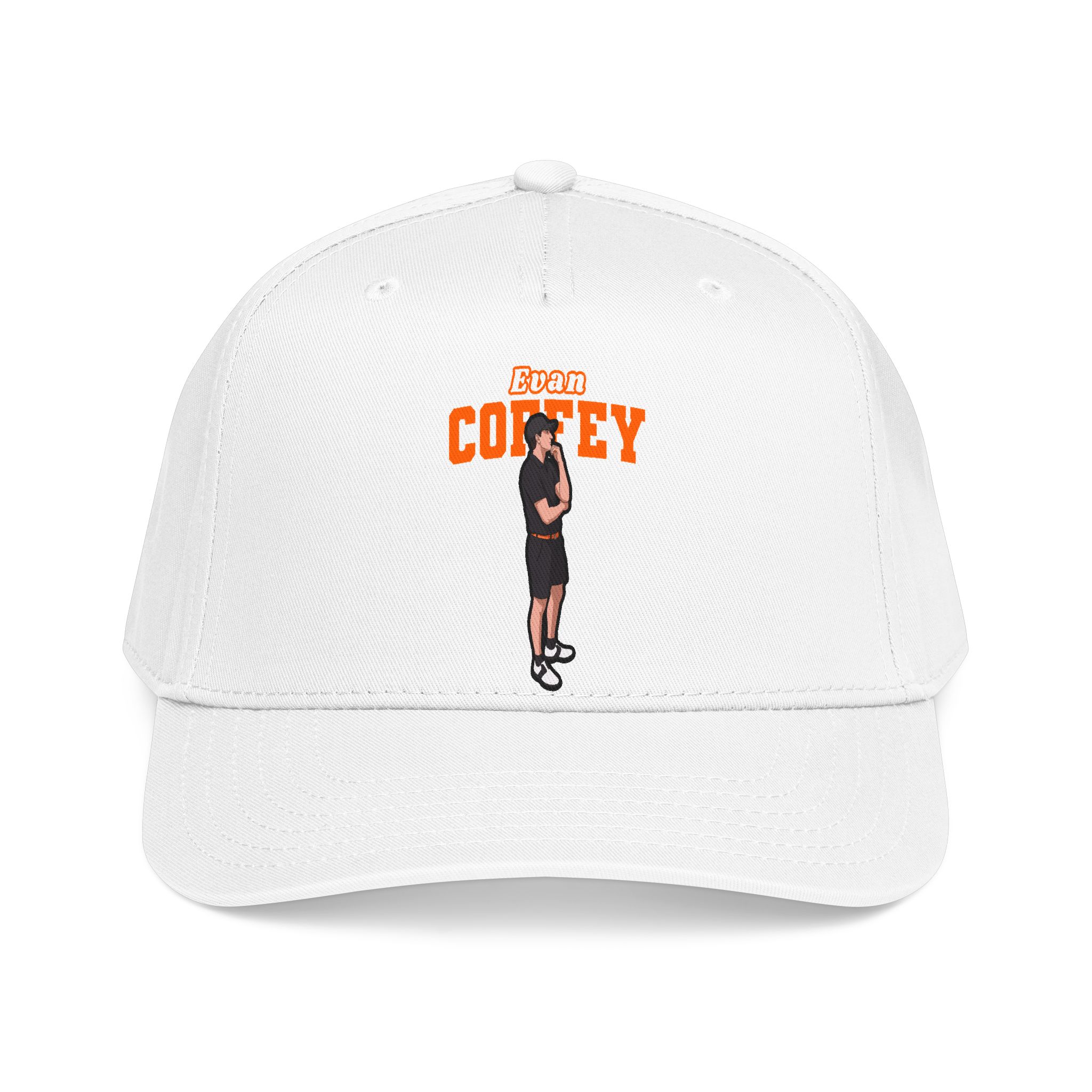 Baseball Cap — character_name_arch in White