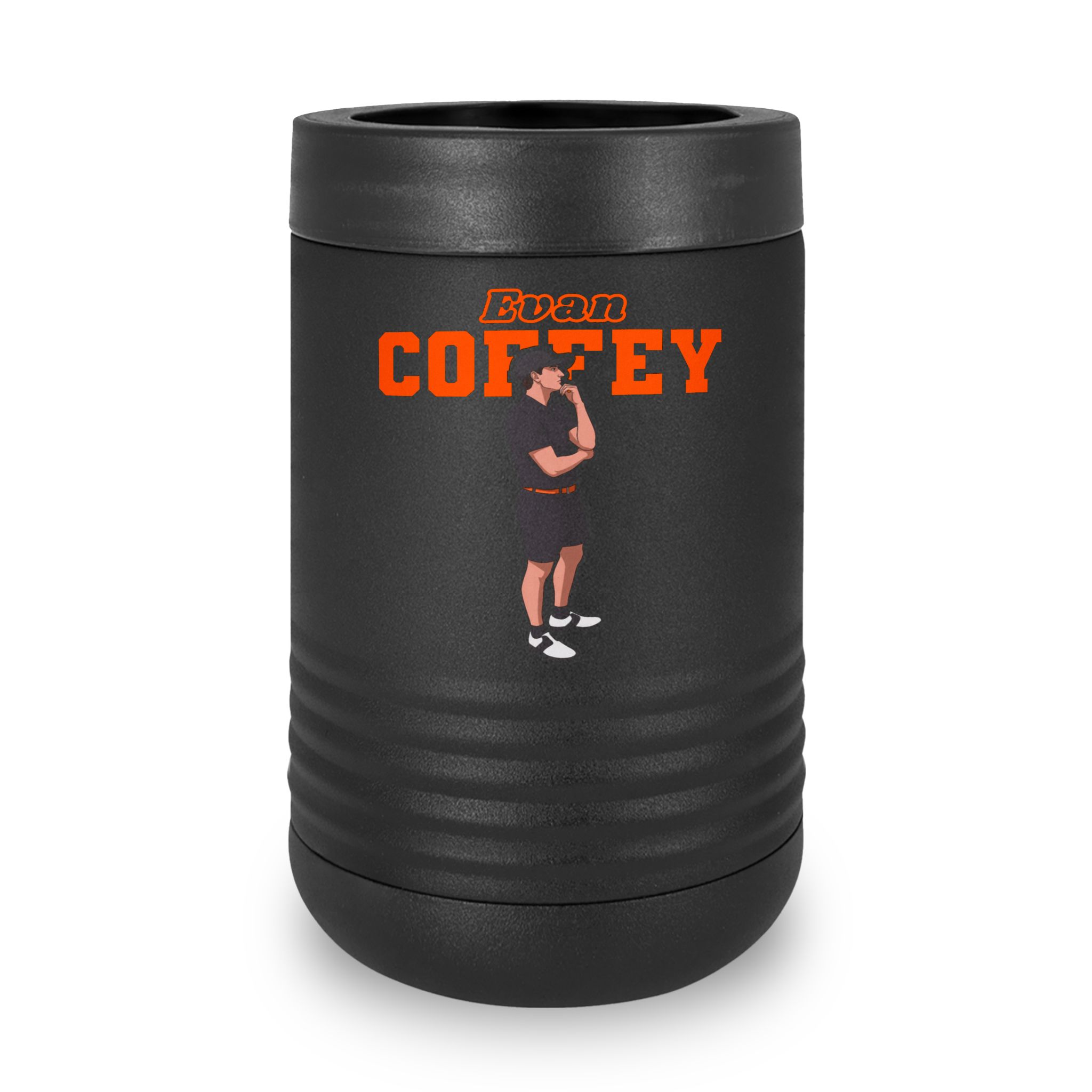Stainless Can Cooler — character_name_arch in Black