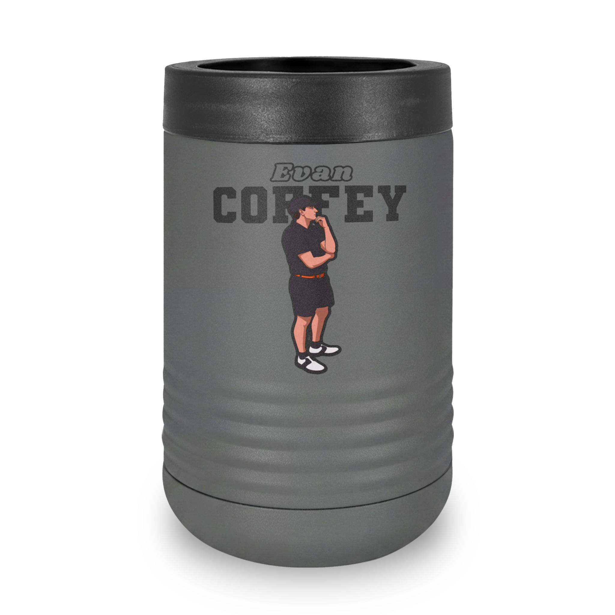Stainless Can Cooler — character_name_arch in Grey