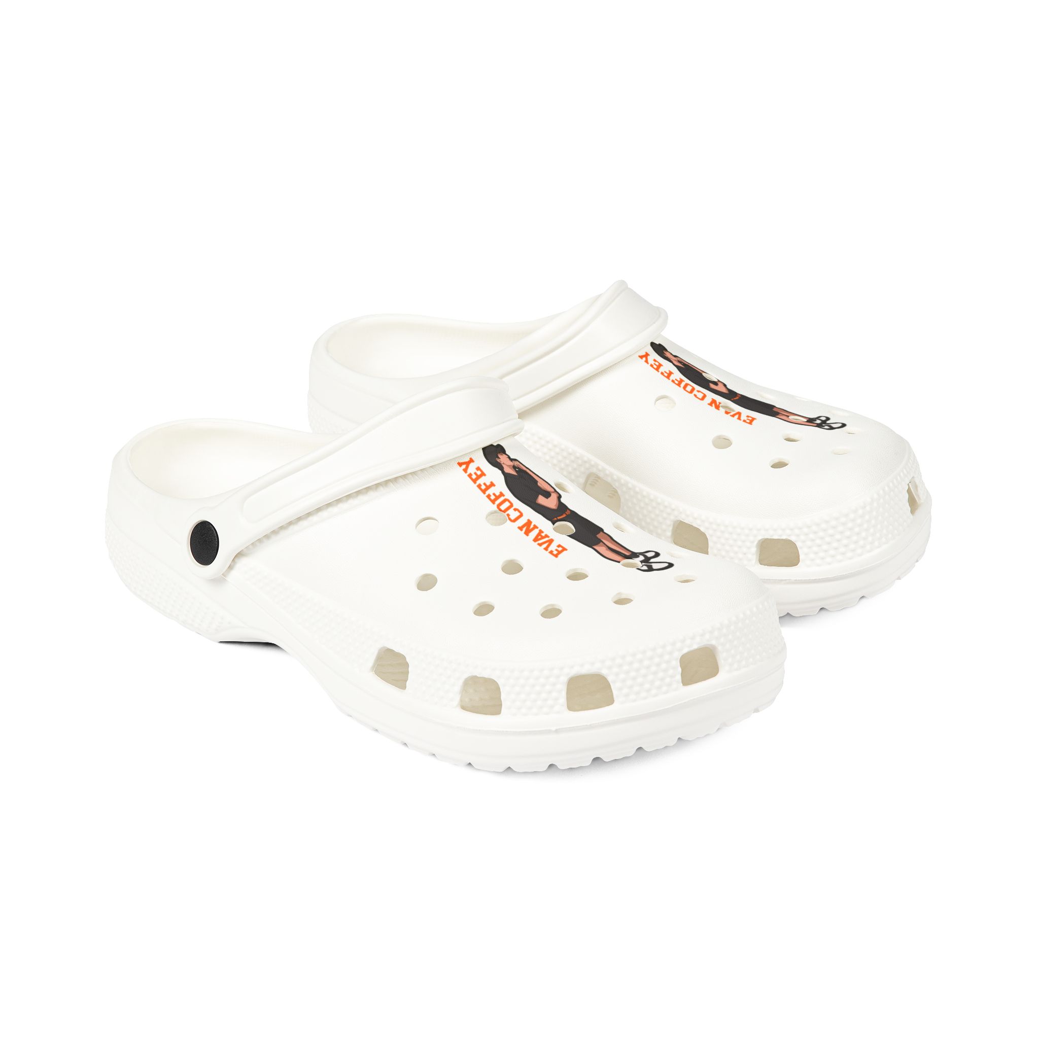 Rubber Clogs — character_name_vertical in White