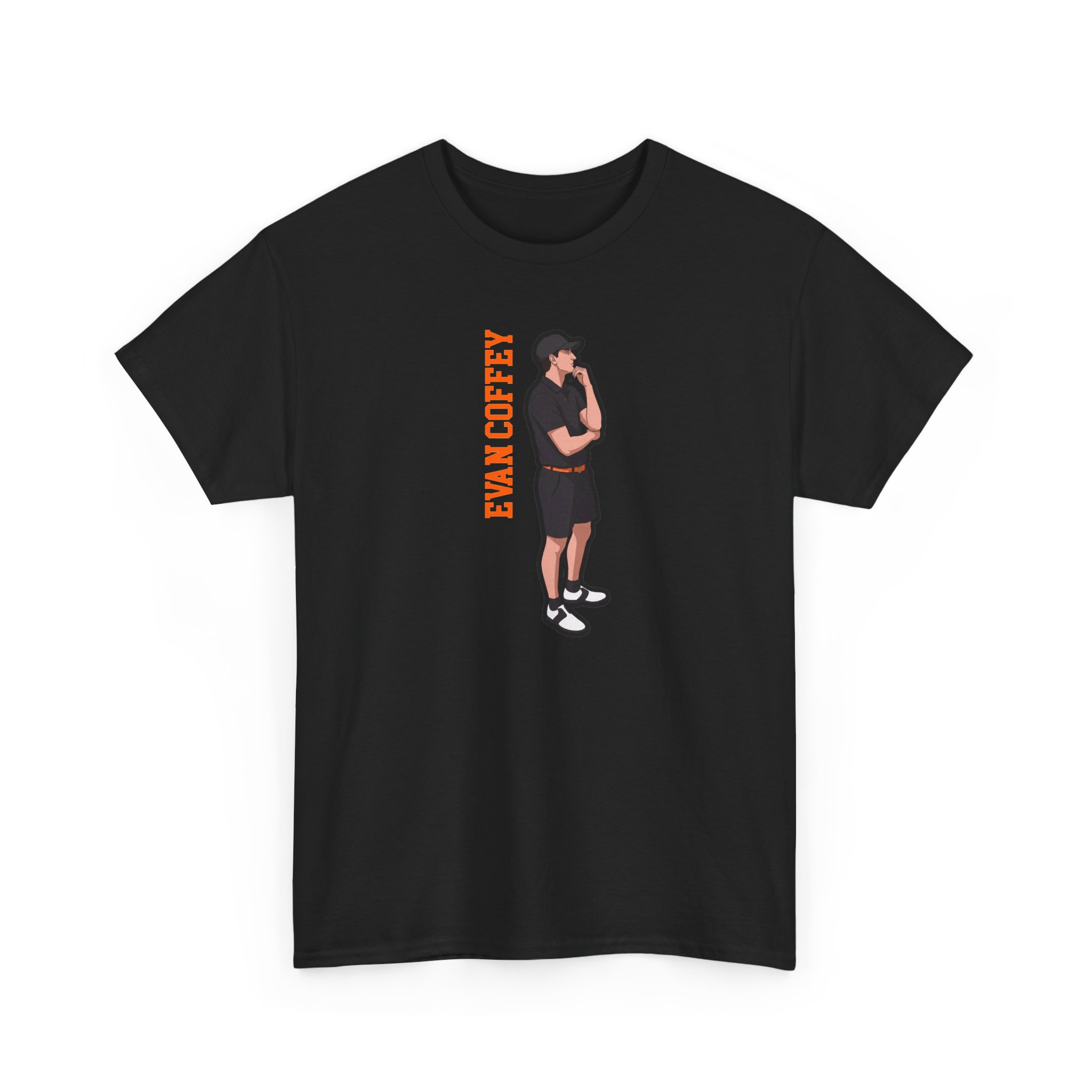 Tee — character_name_vertical in Black