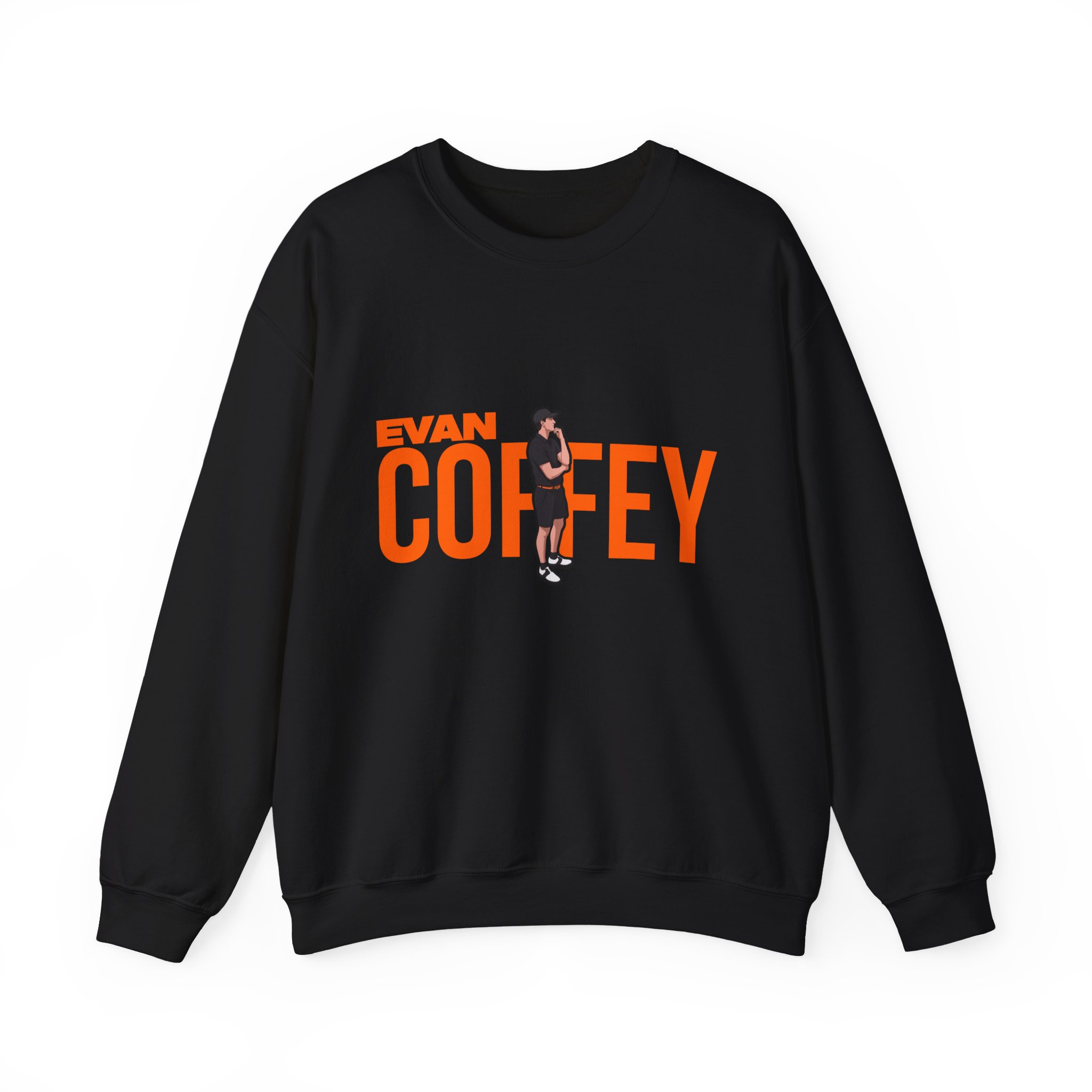 Crewneck Sweatshirt — character_player_name in Black