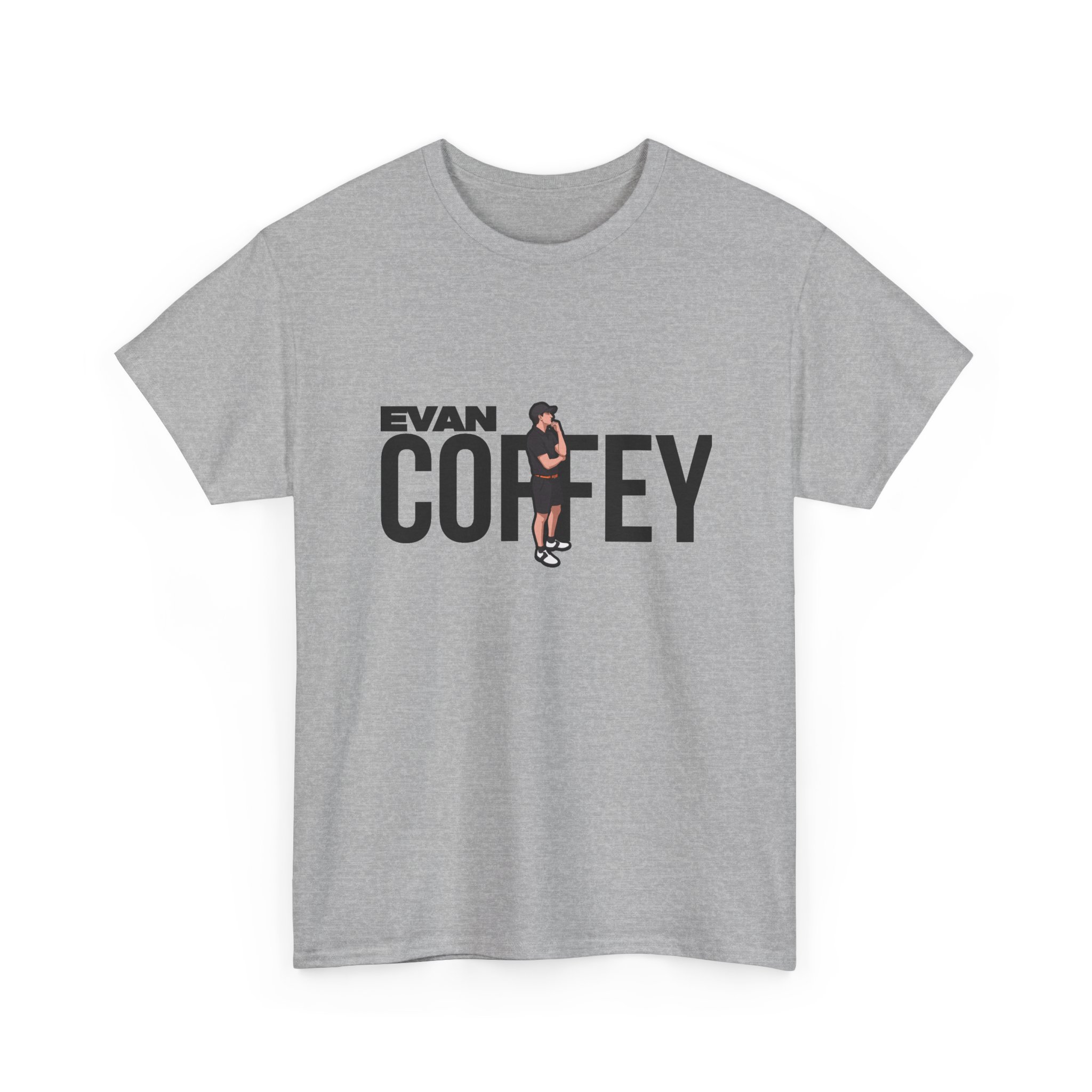 Tee — character_player_name in Grey