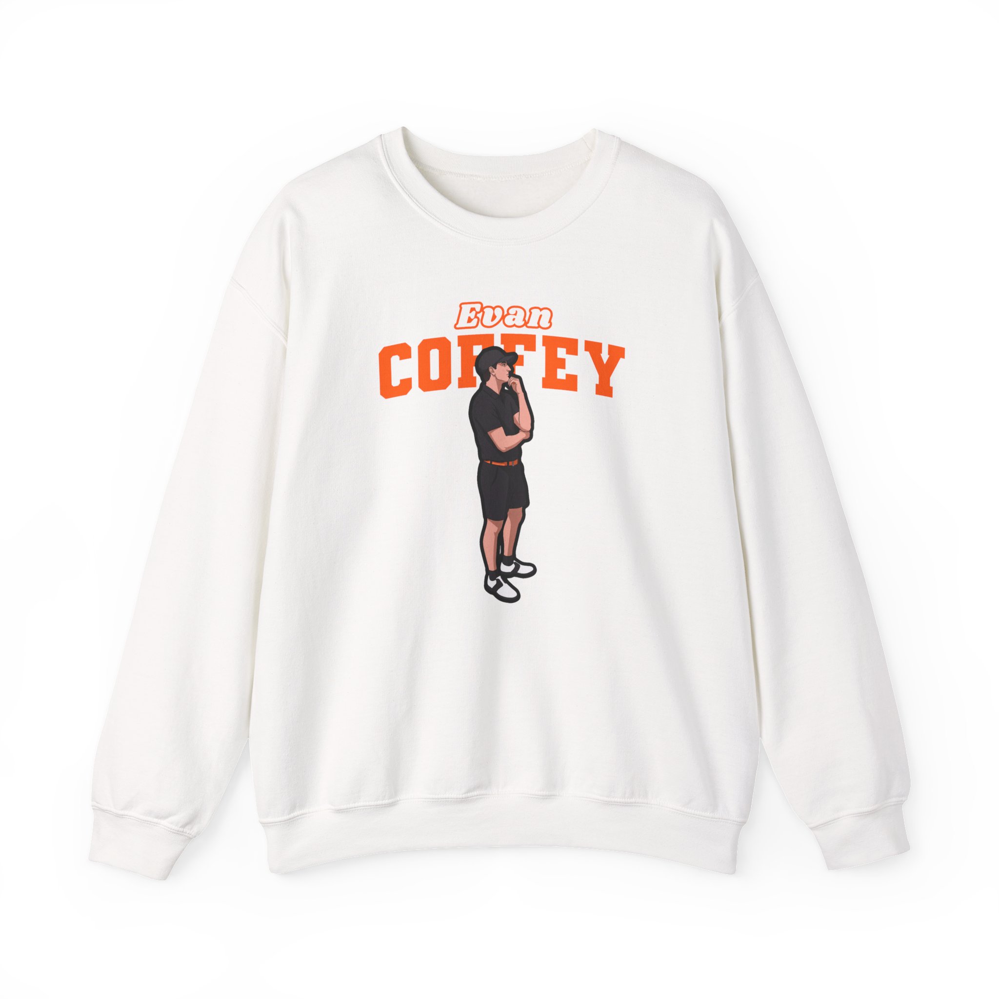 Crewneck Sweatshirt — character_name_arch in White