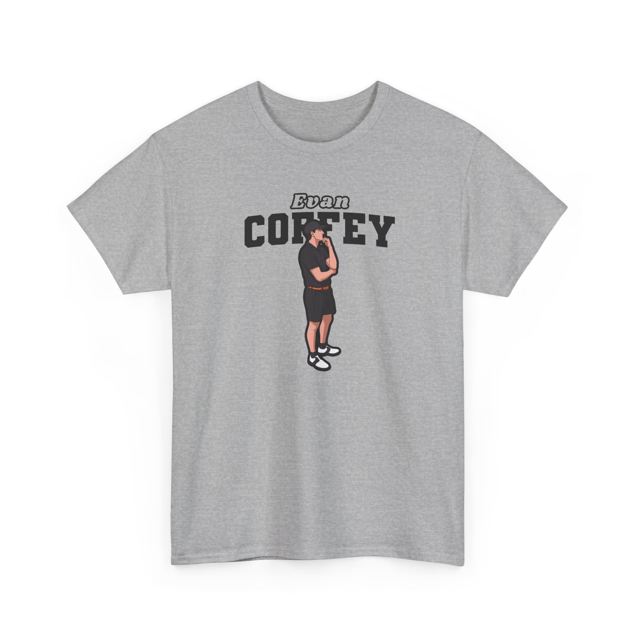 Tee — character_name_arch in Grey