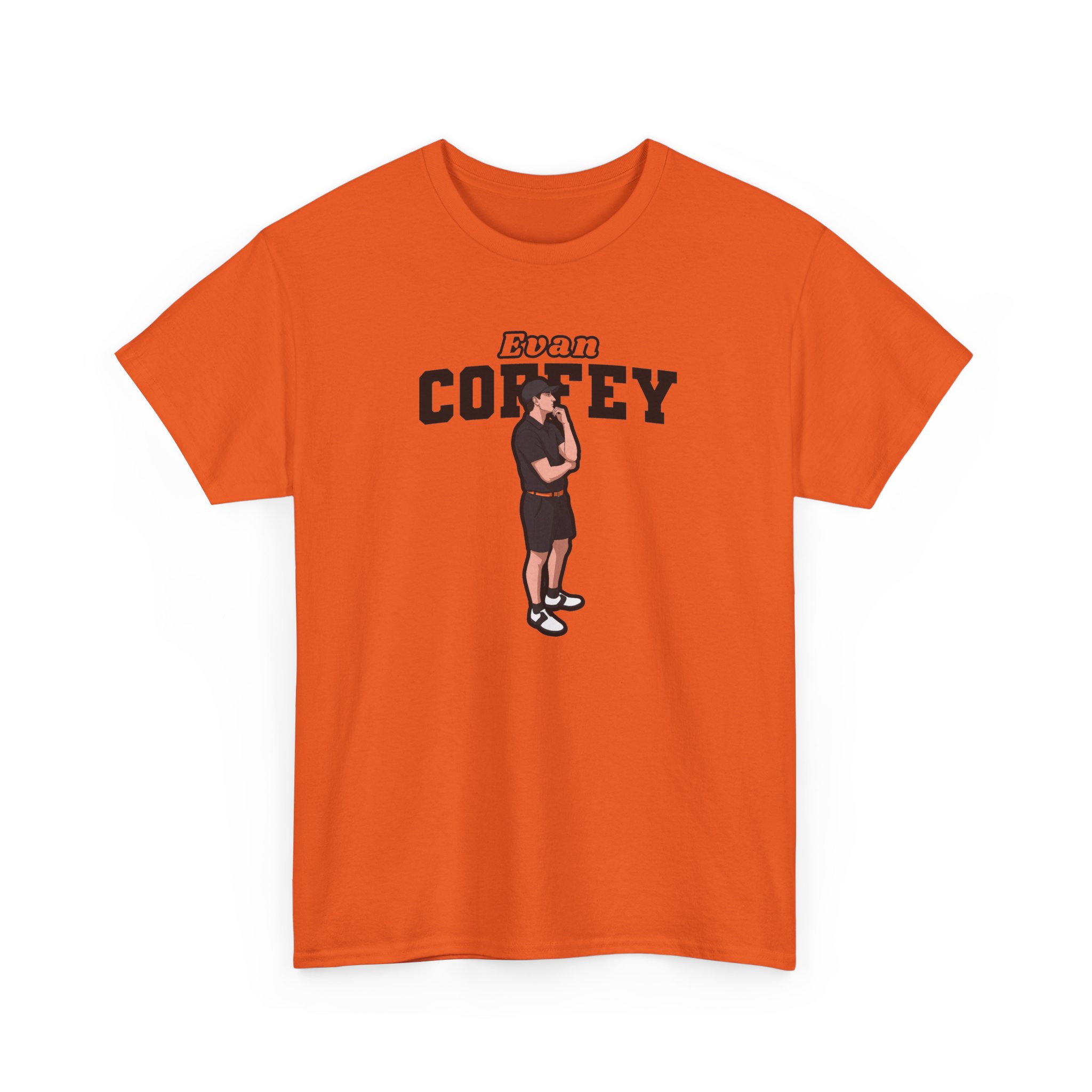 Tee — character_name_arch in Orange
