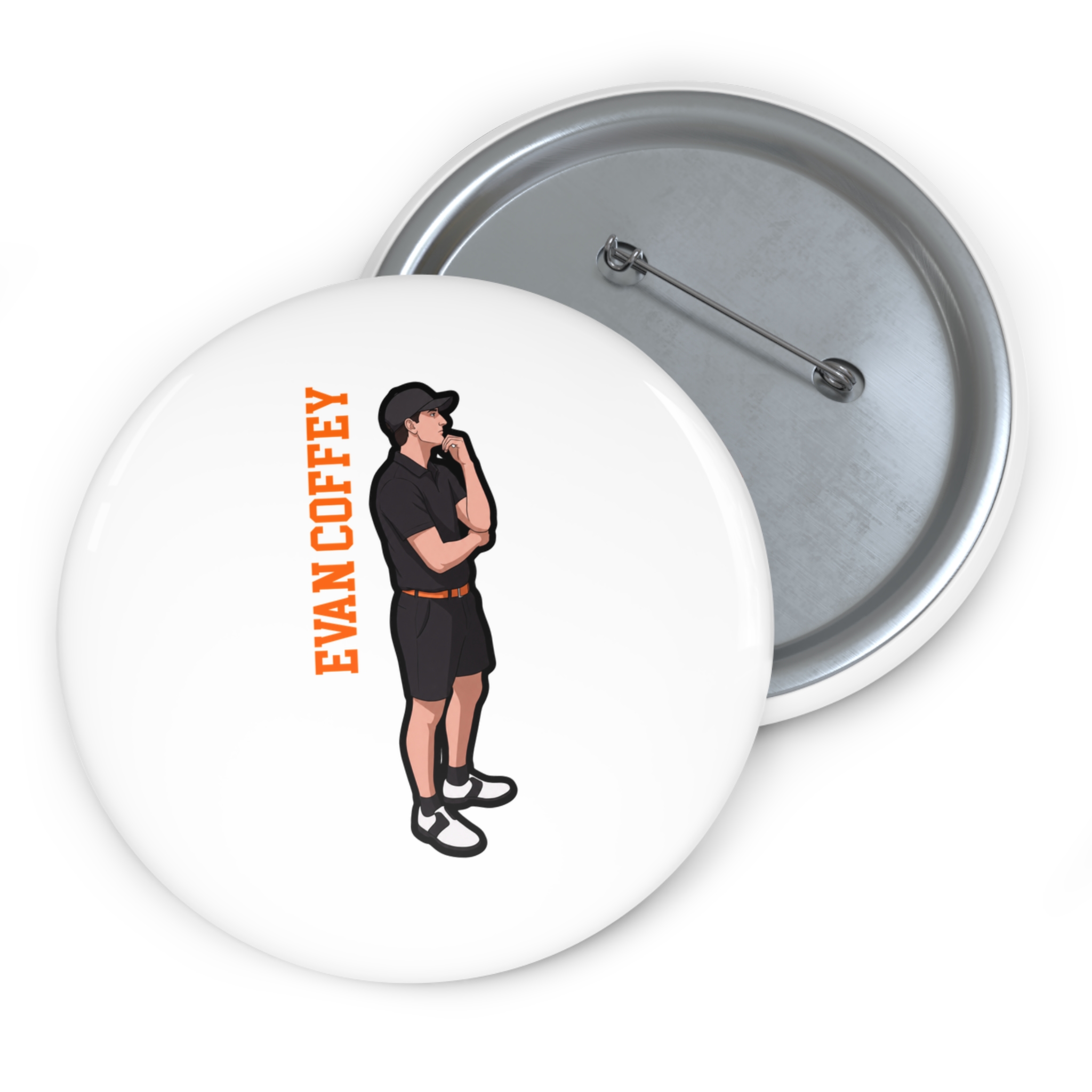 Game Day Pin — character_name_vertical in Classic