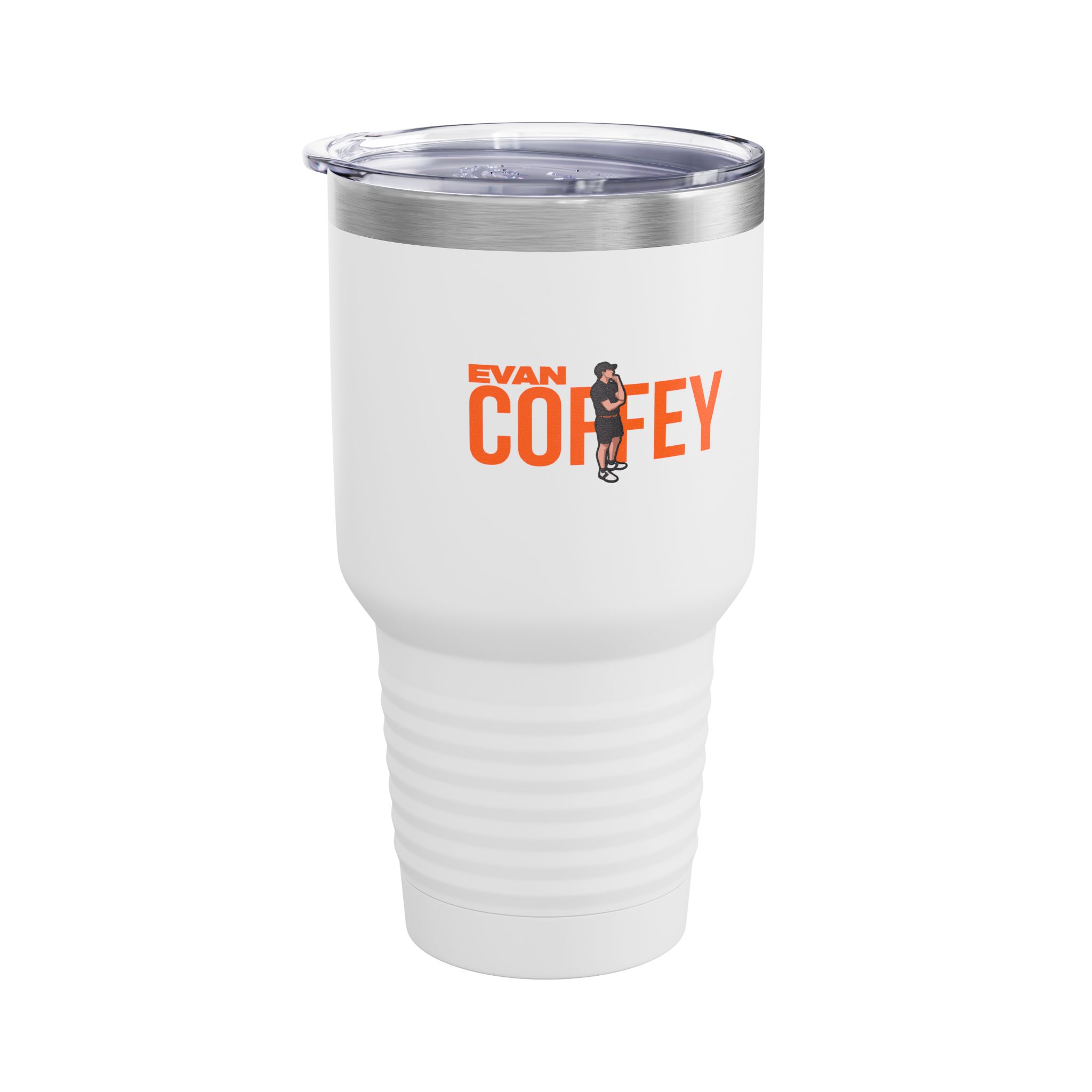 30oz Tumbler — character_player_name in White