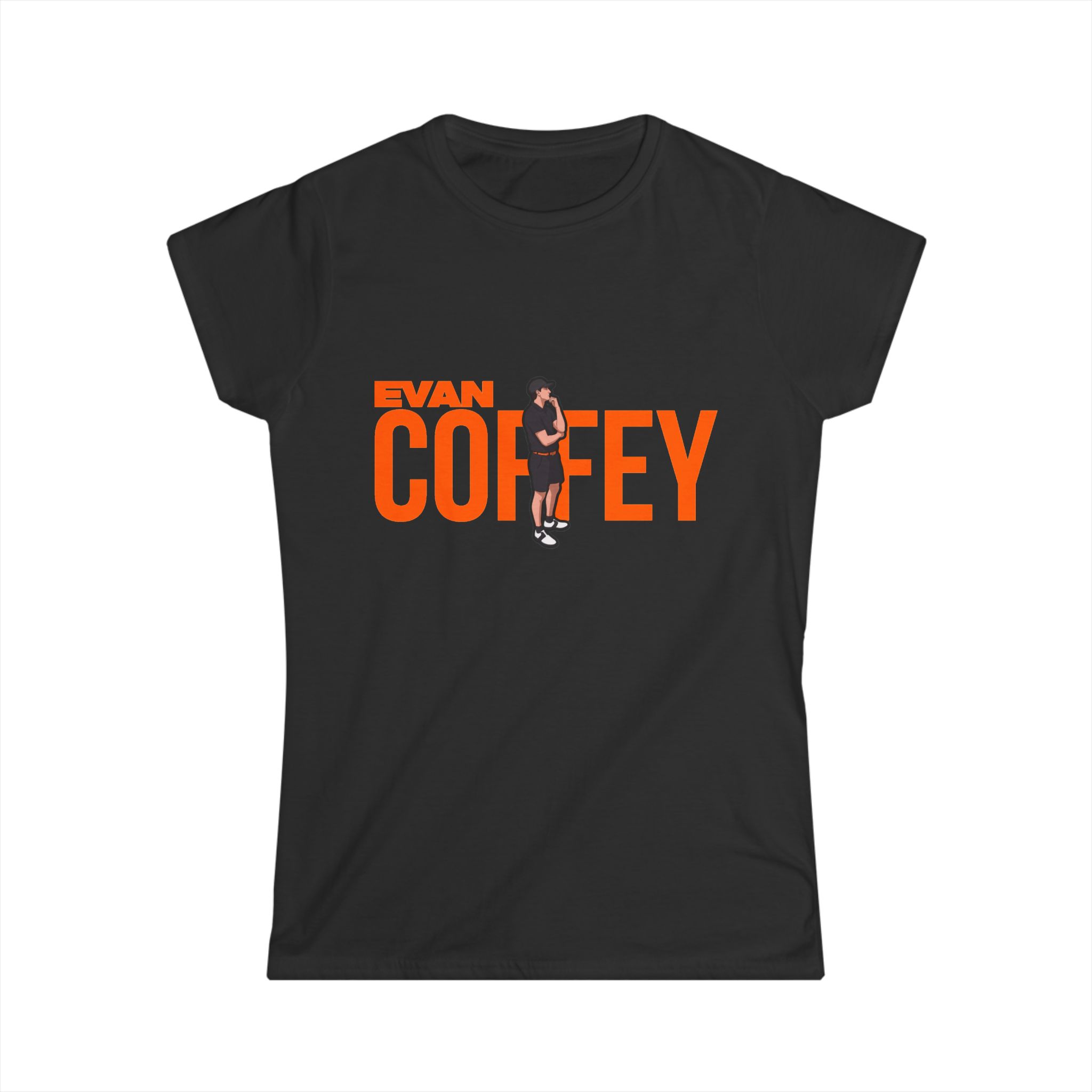 Women's Softstyle Tee — character_player_name in Black