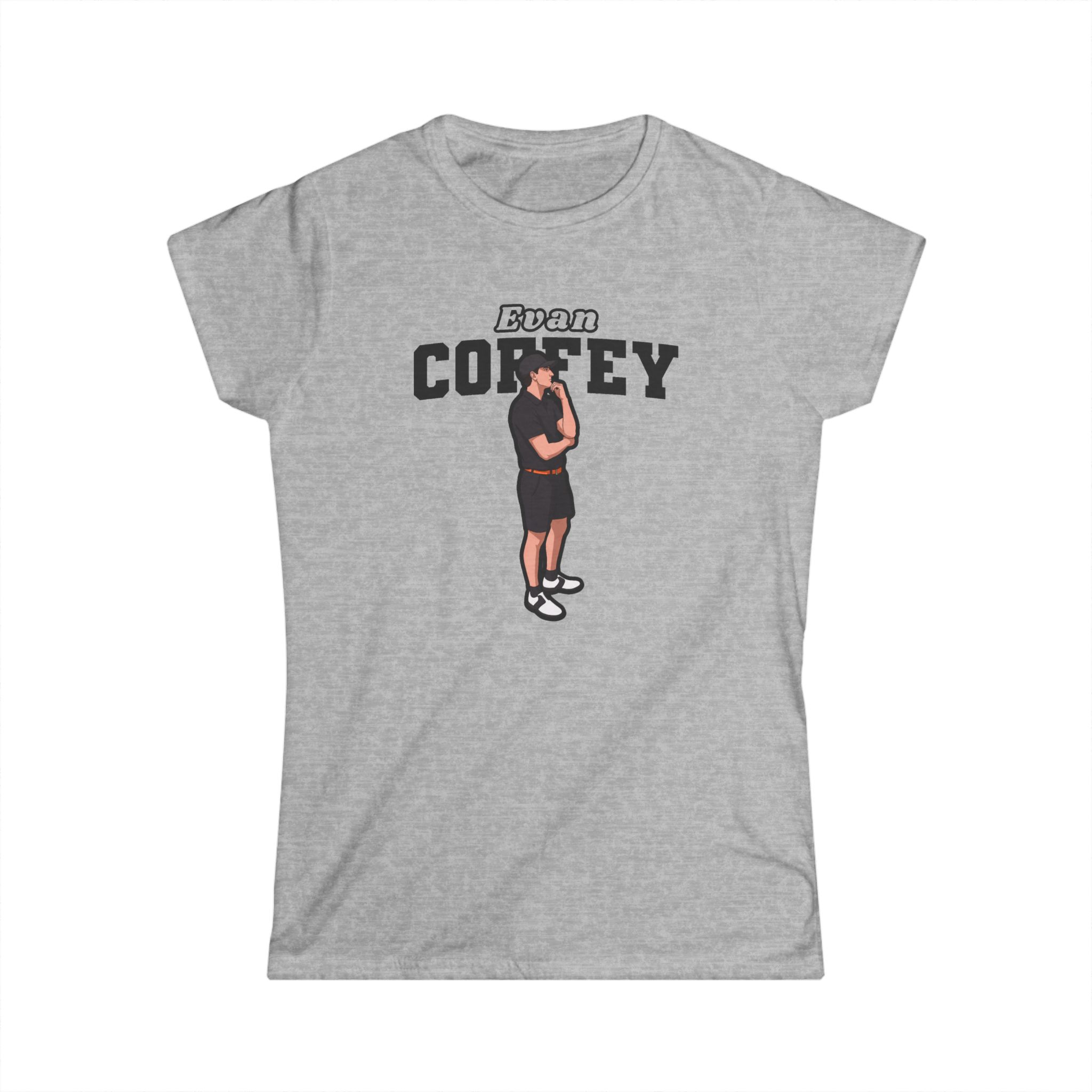 Women's Softstyle Tee — character_name_arch in Grey