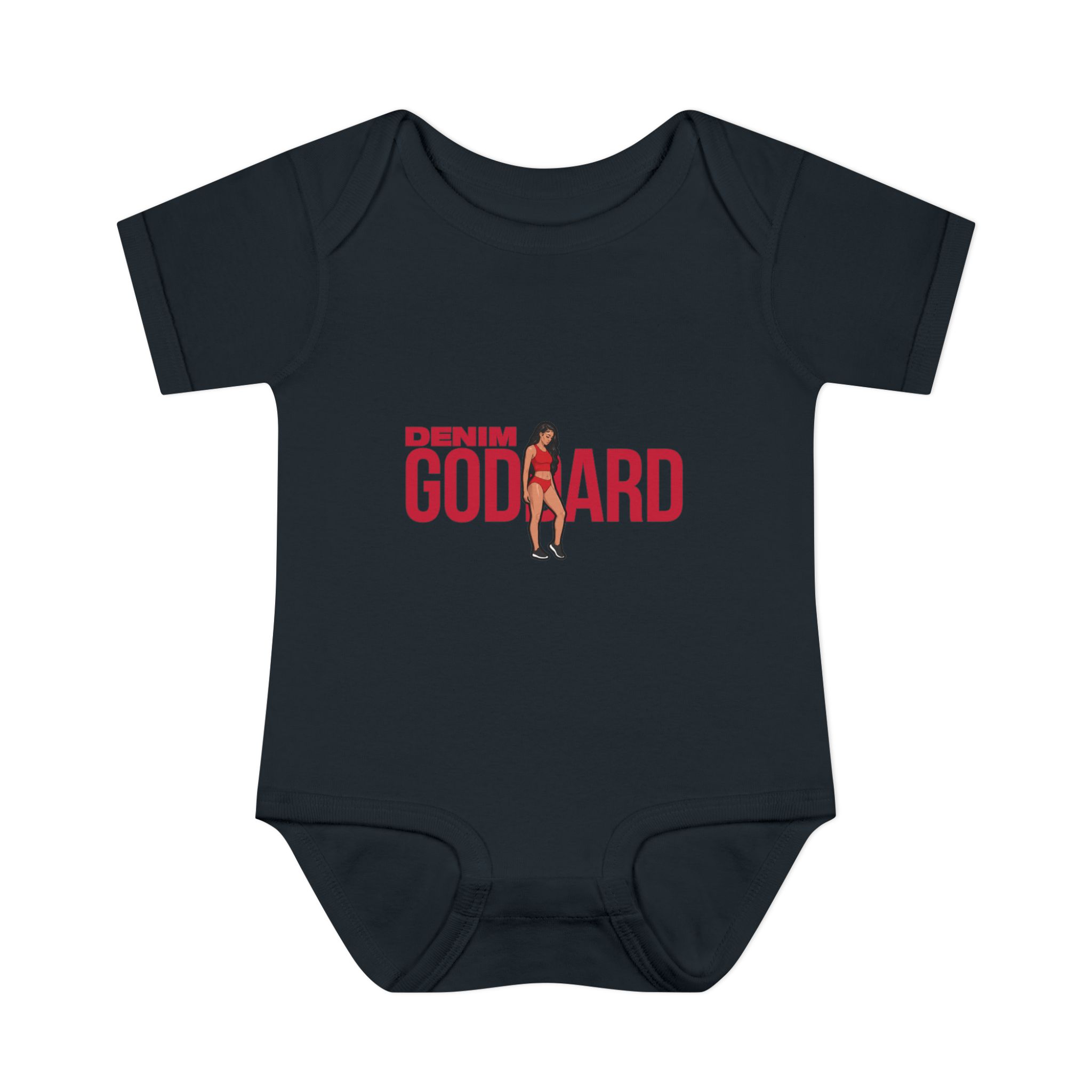 Baby Onesie — character_player_name in Black