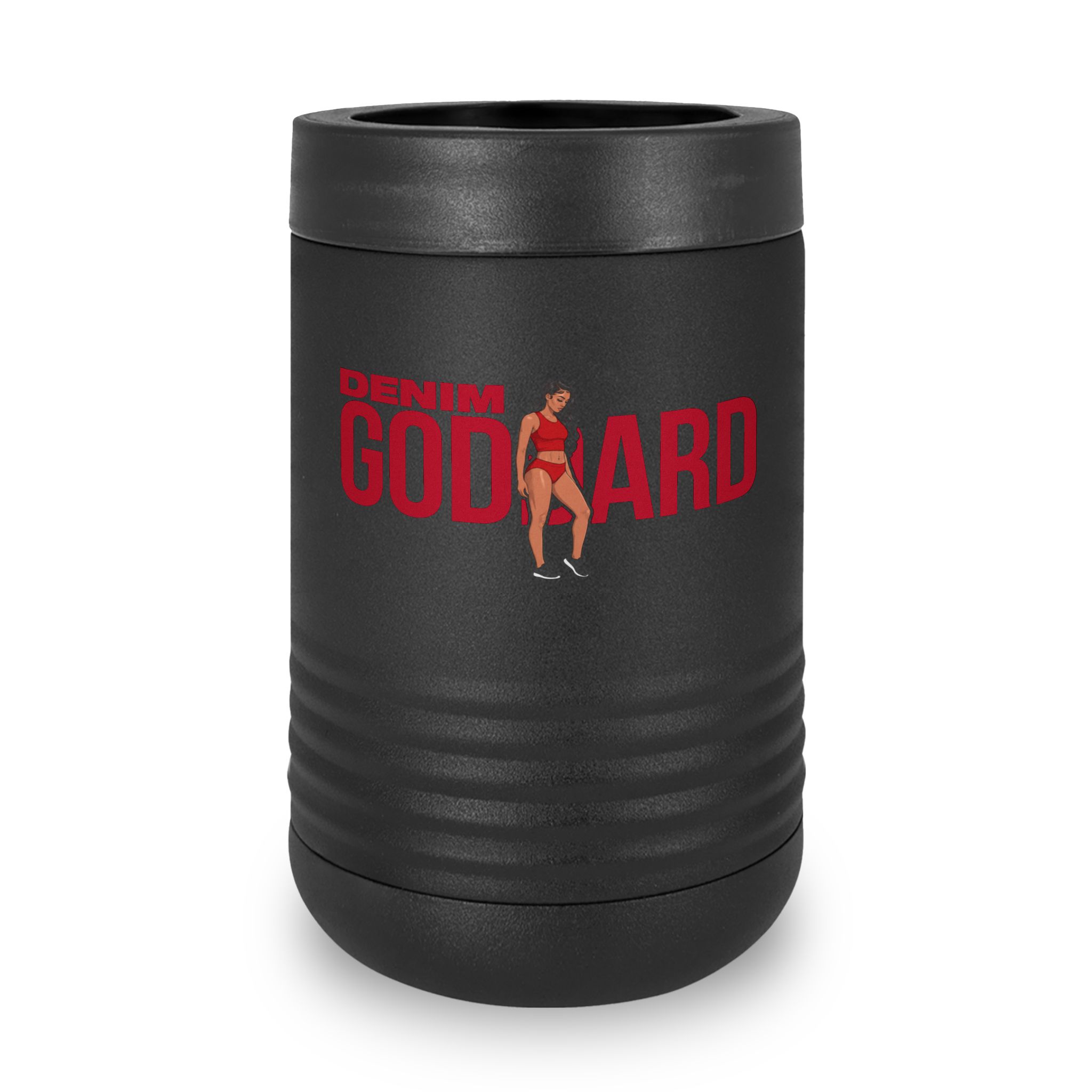 Stainless Can Cooler — character_player_name in Black
