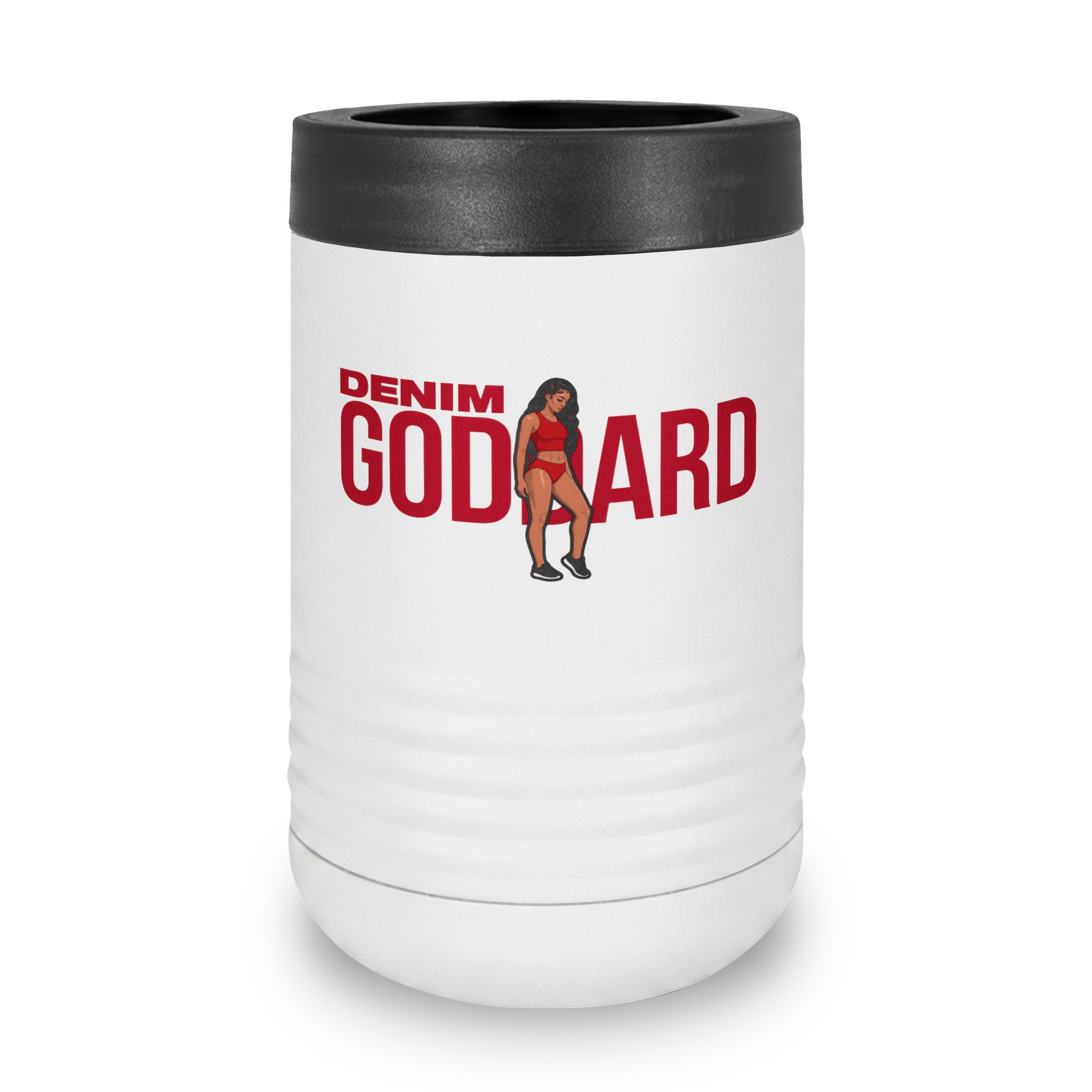 Stainless Can Cooler — character_player_name in White