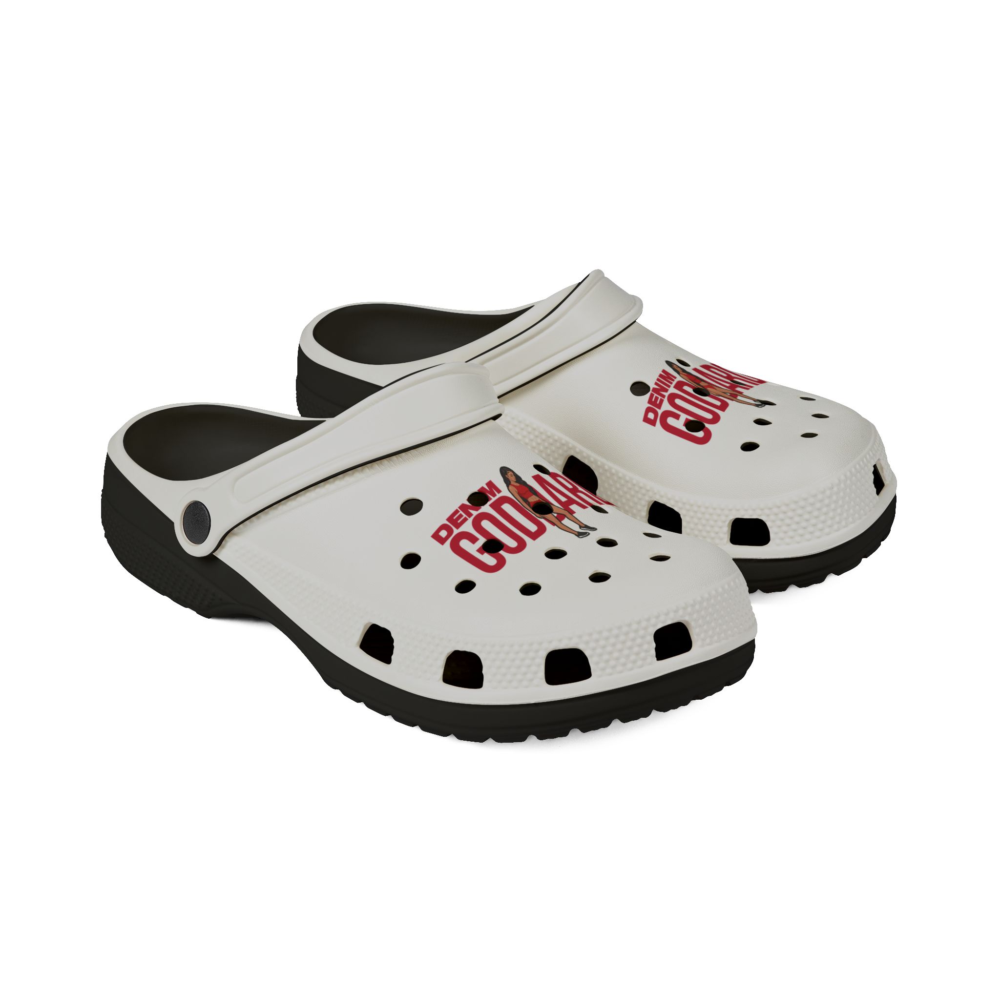 Rubber Clogs — character_player_name in Black