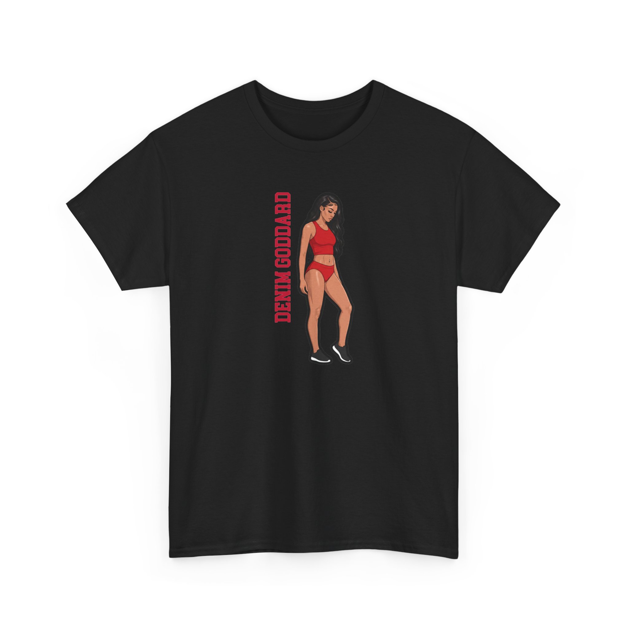 Tee — character_name_vertical in Black