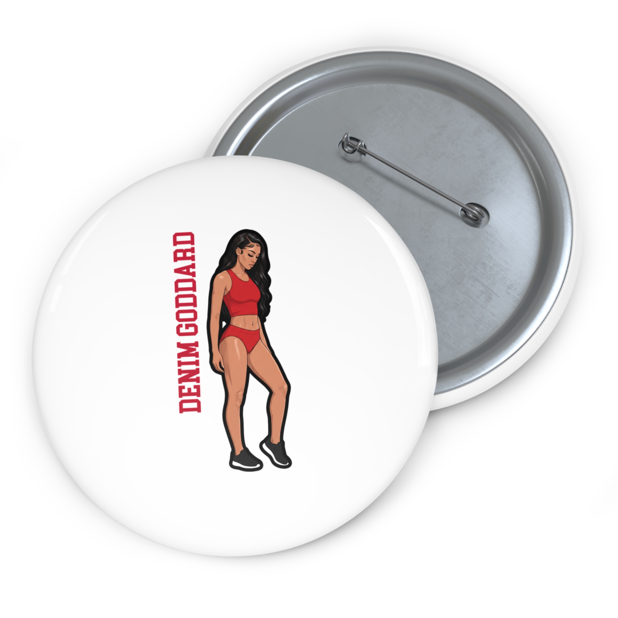 Game Day Pin — character_name_vertical in Classic