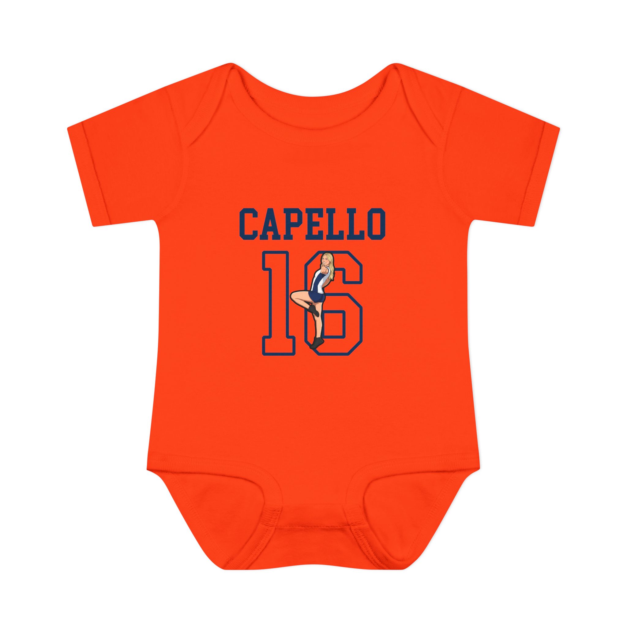 Baby Onesie — character_shirsey in Orange