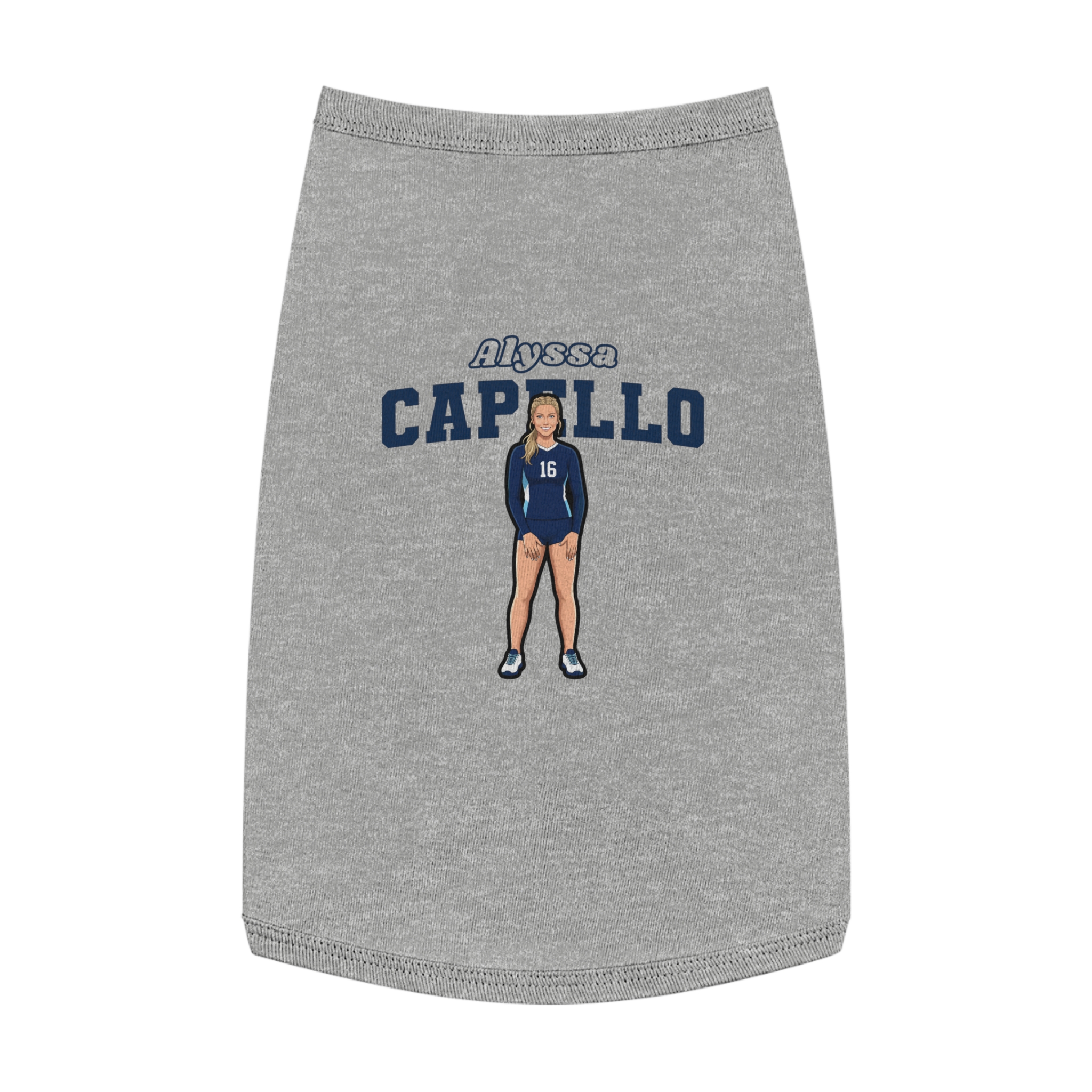 Pet Tank Top — character_name_arch in White