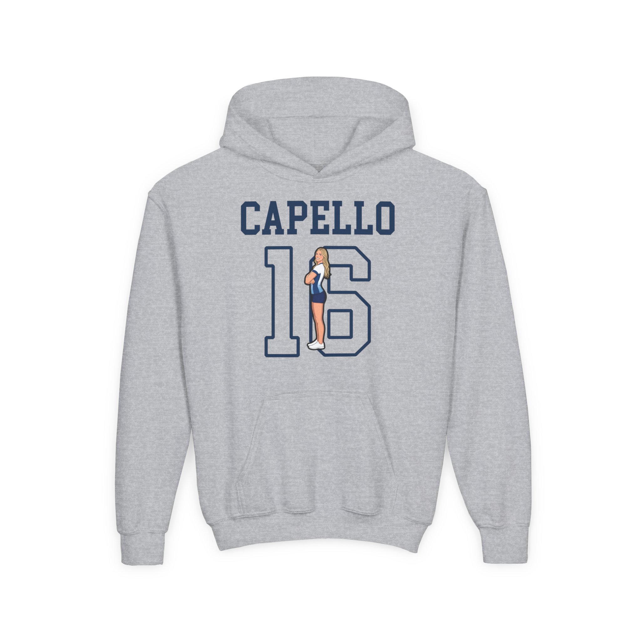 Youth Hoodie — character_shirsey in Grey