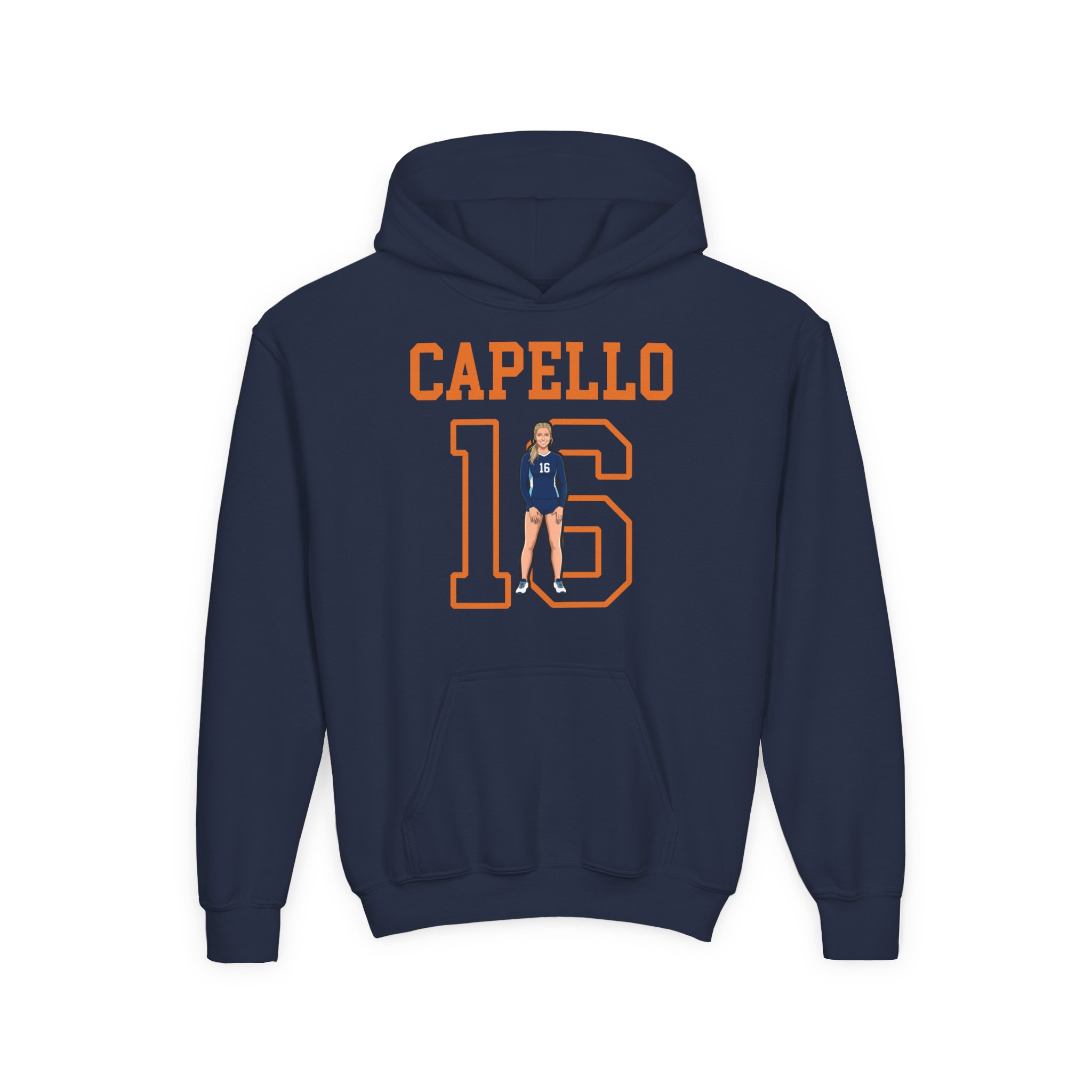 Youth Hoodie — character_shirsey in Navy