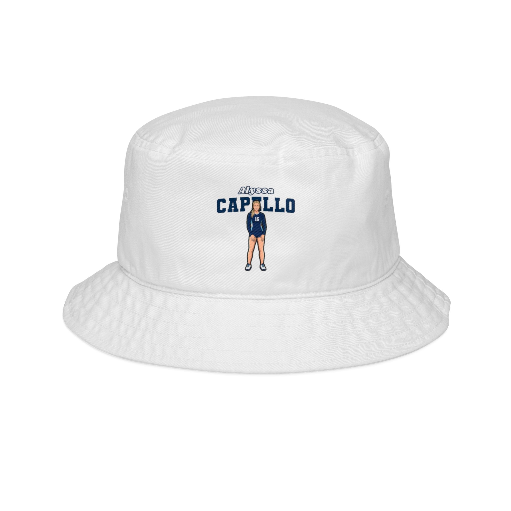 Bucket Hat — character_name_arch in White