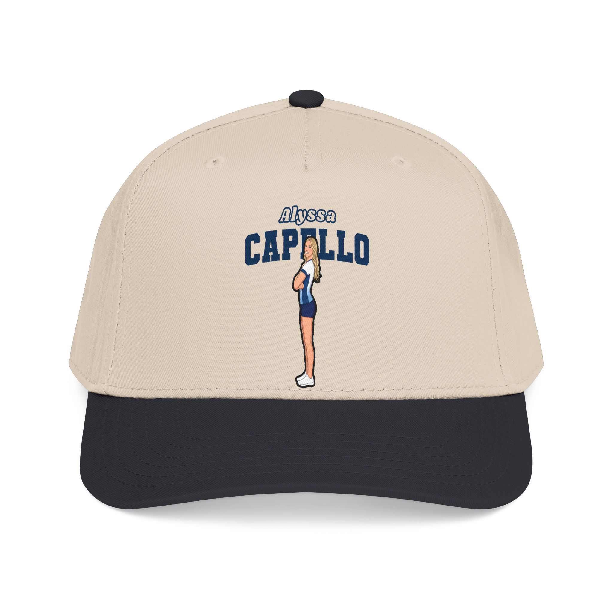 Baseball Cap — character_name_arch in Black / Natural