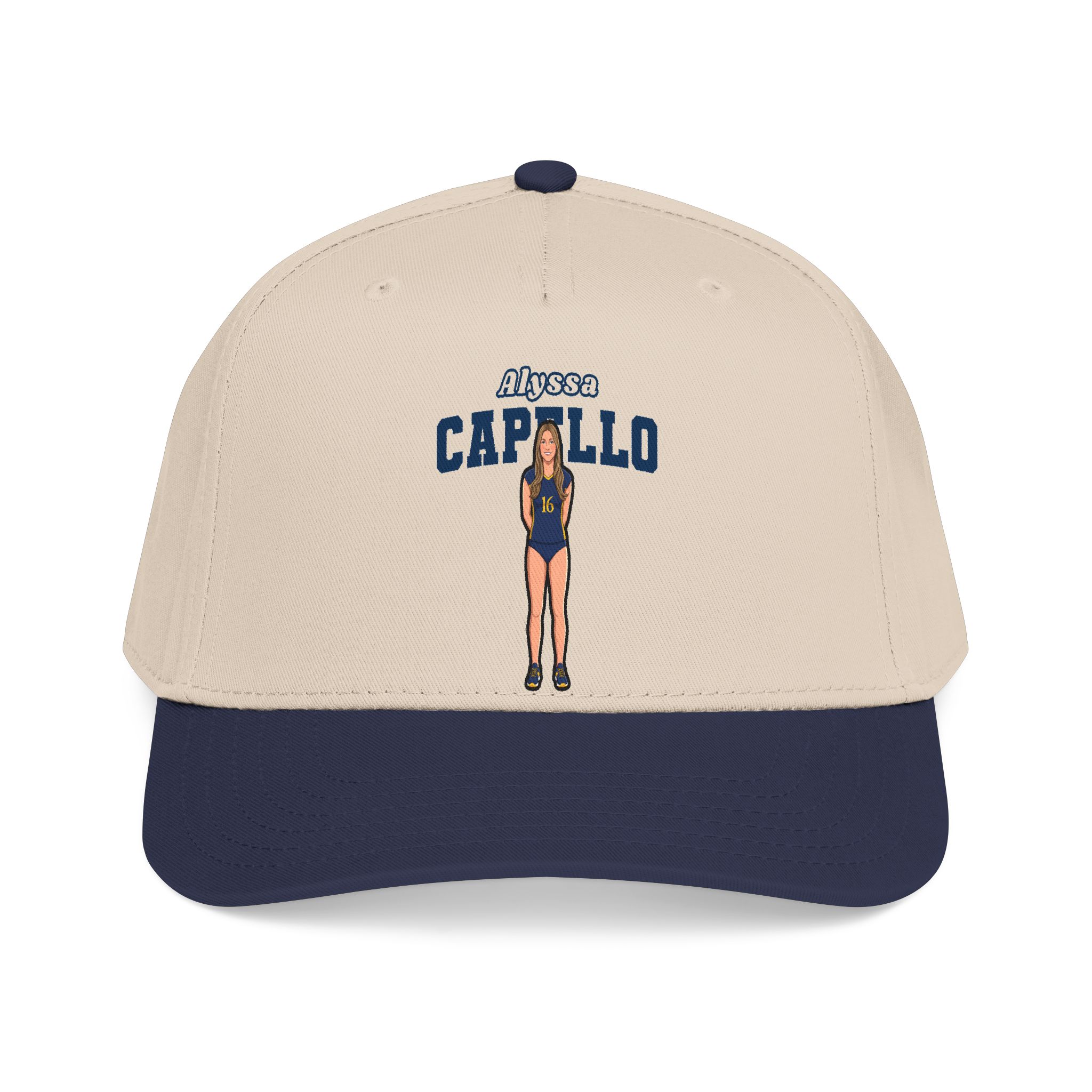 Baseball Cap — character_name_arch in Navy / Natural