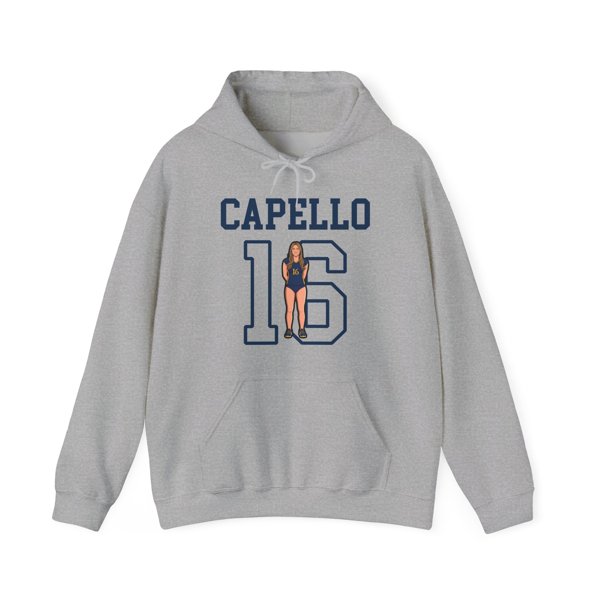 Hoodie — character_shirsey in Grey