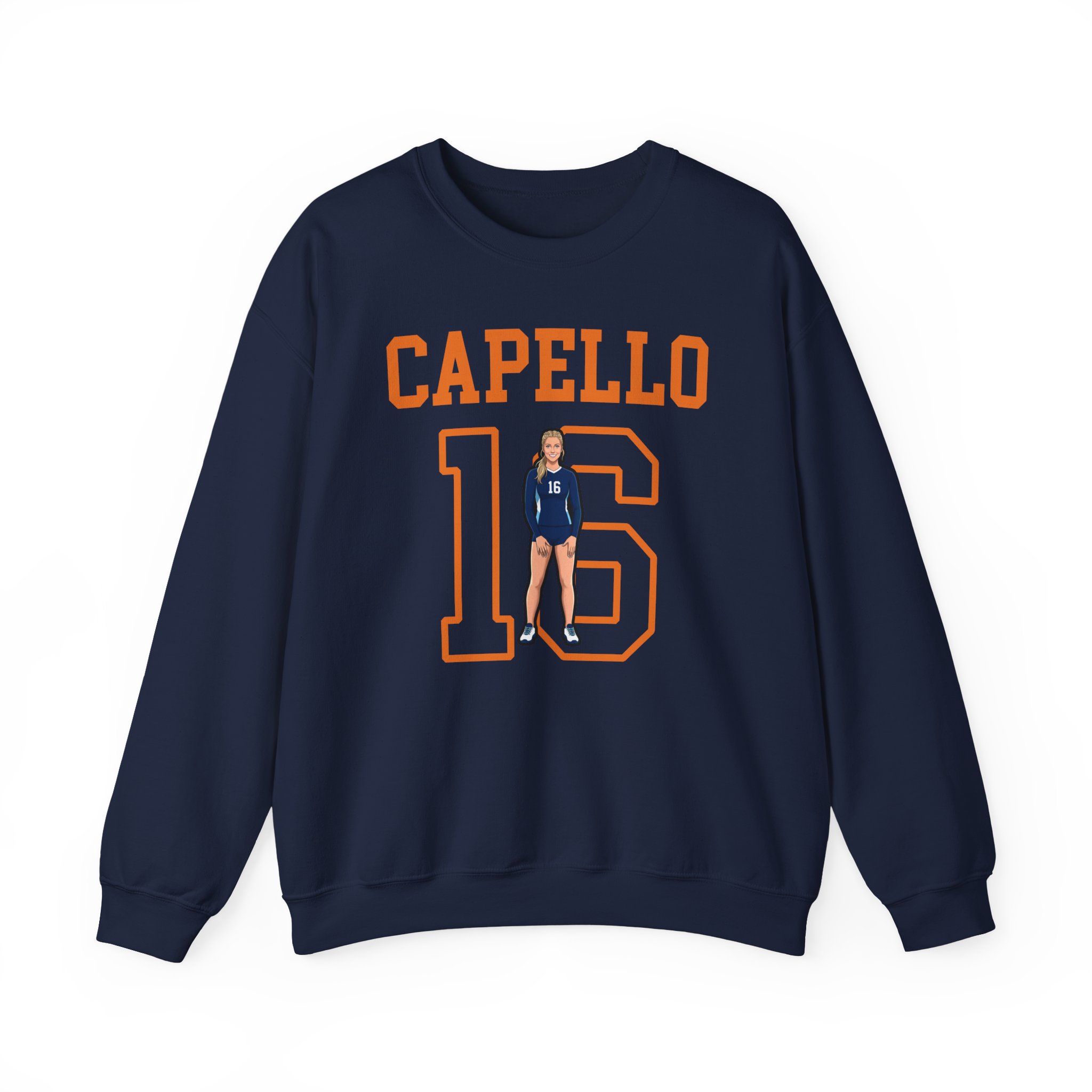 Crewneck Sweatshirt — character_shirsey in Navy