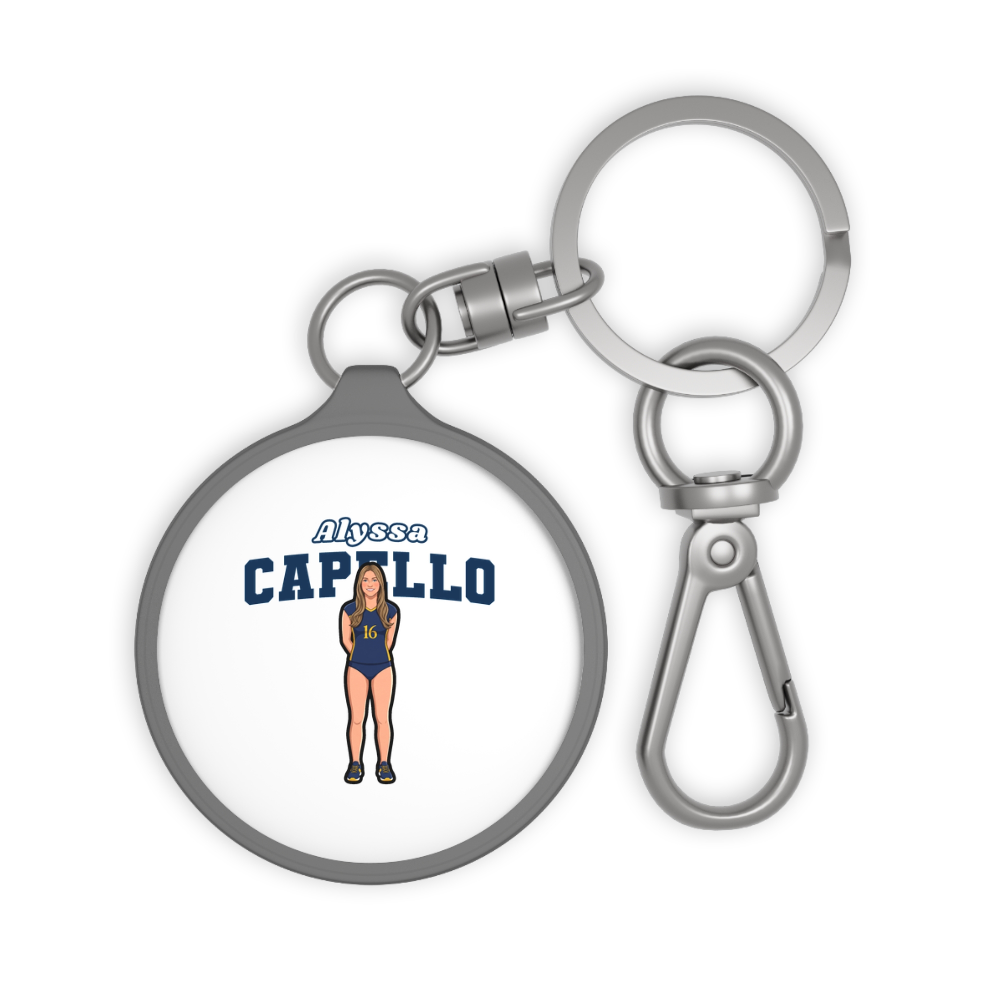 Keychain — character_name_arch in Grey