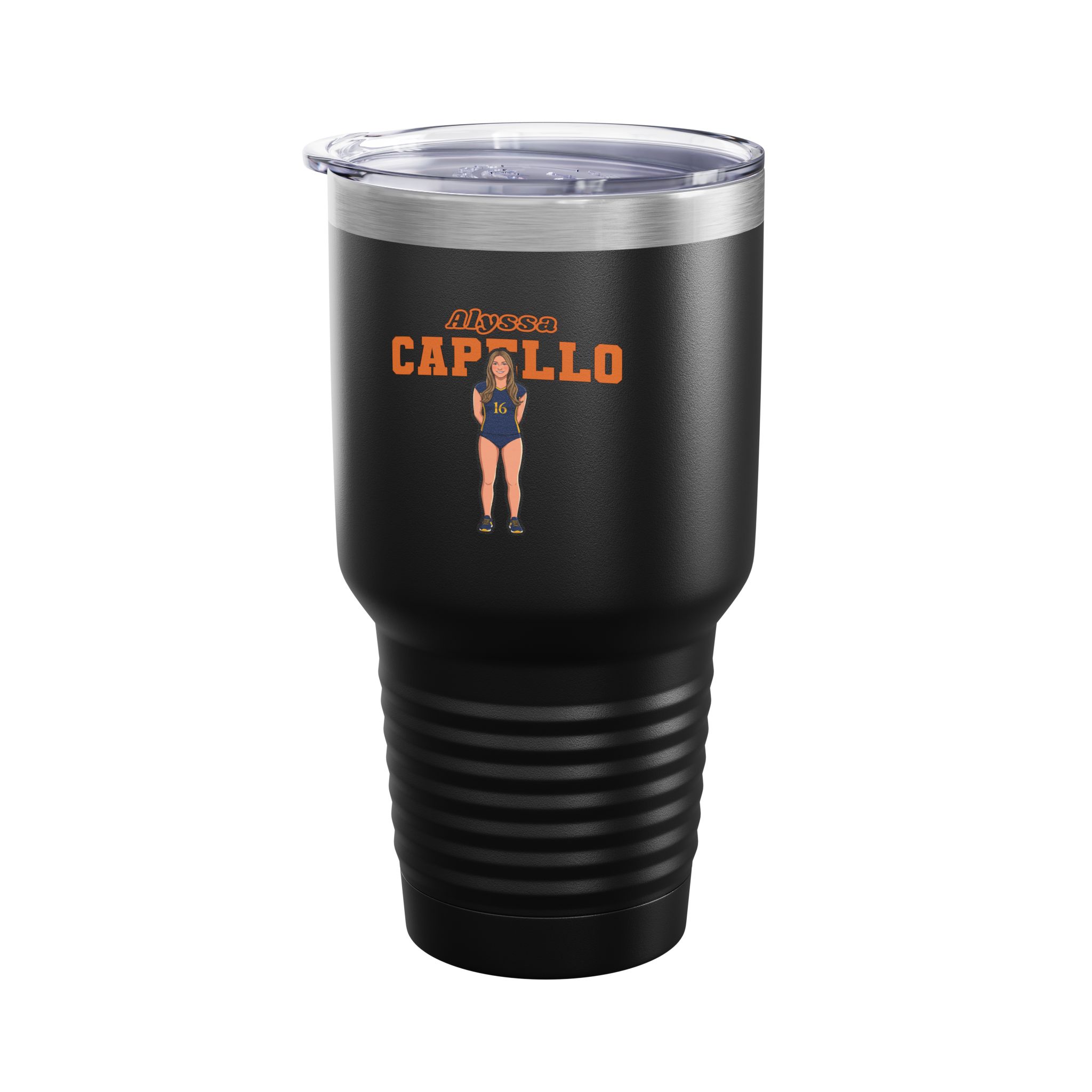 30oz Tumbler — character_name_arch in Black