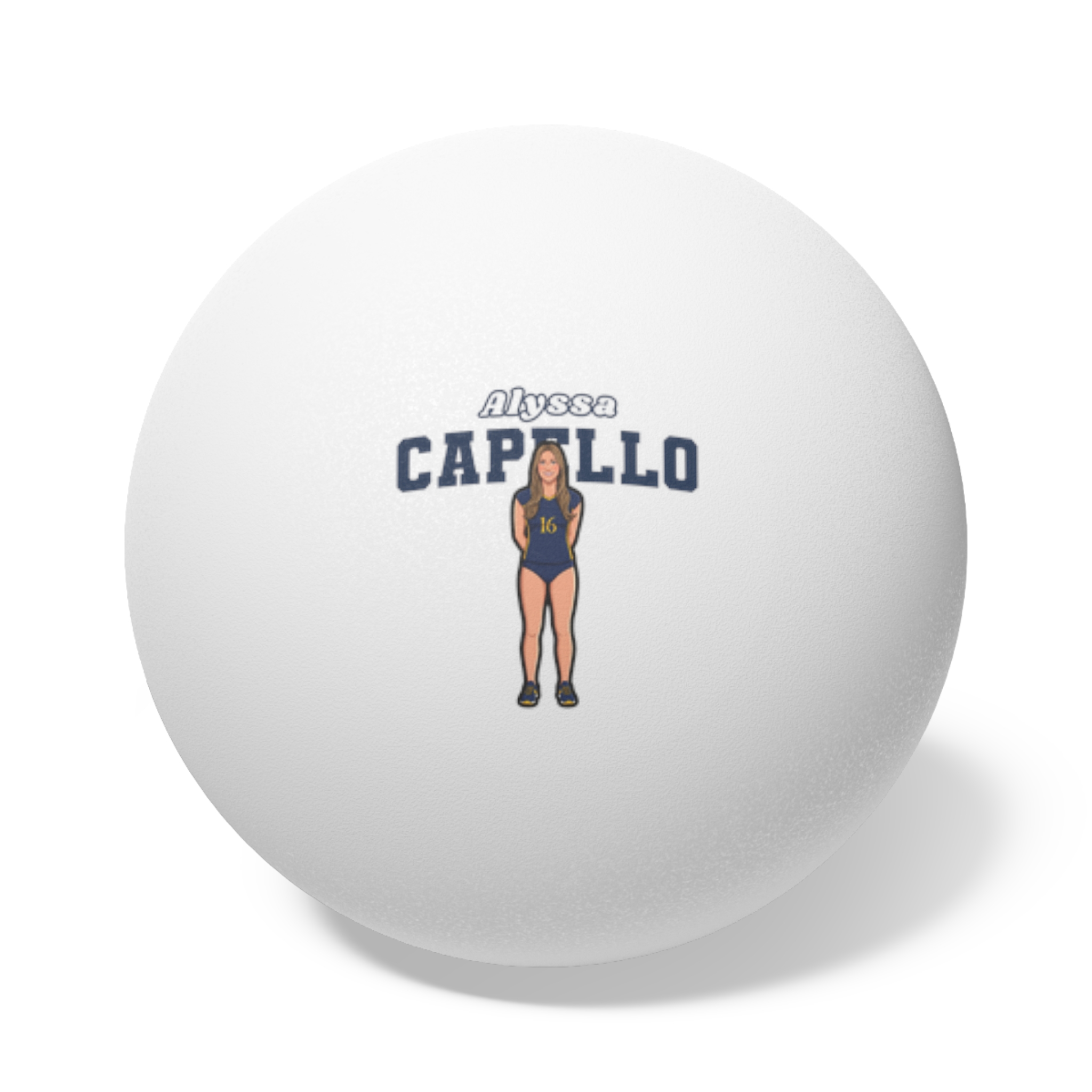 Ping Pong Balls, 6 pcs — character_name_arch in White