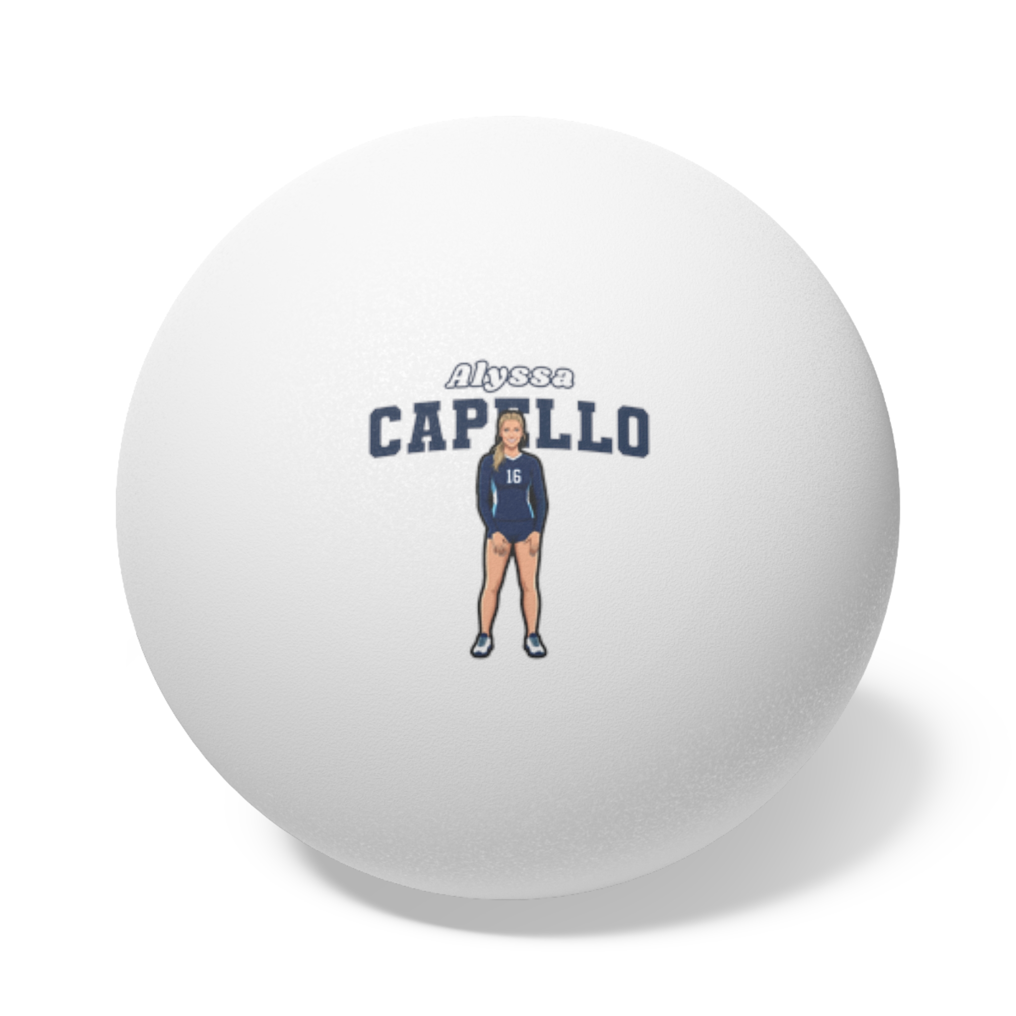 Ping Pong Balls, 6 pcs — character_name_arch in White