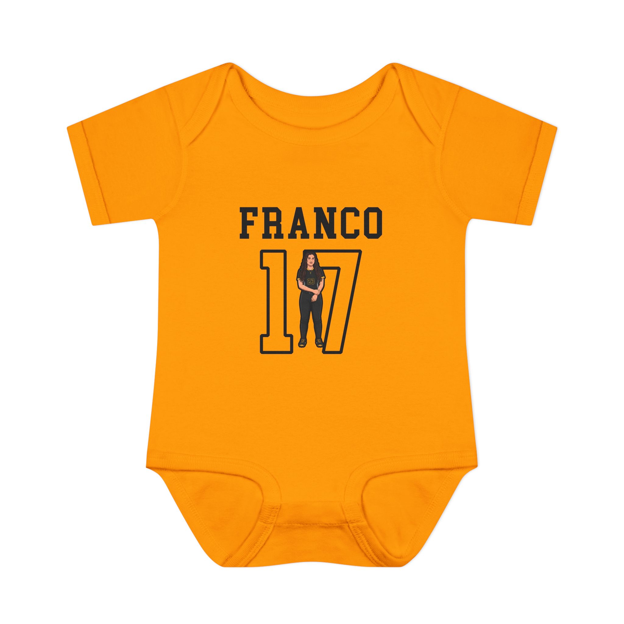 Baby Onesie — character_shirsey in Gold