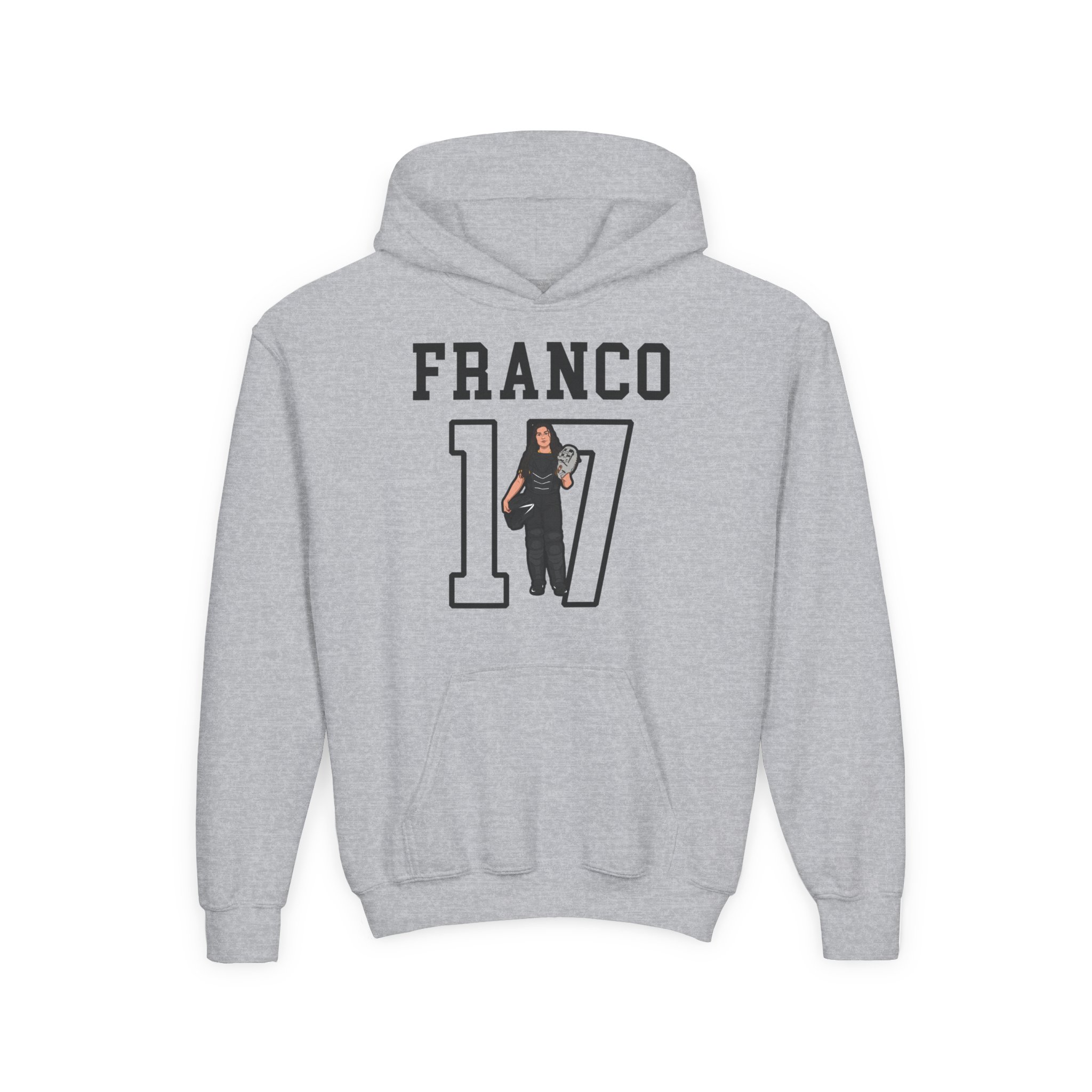 Youth Hoodie — character_shirsey in Grey