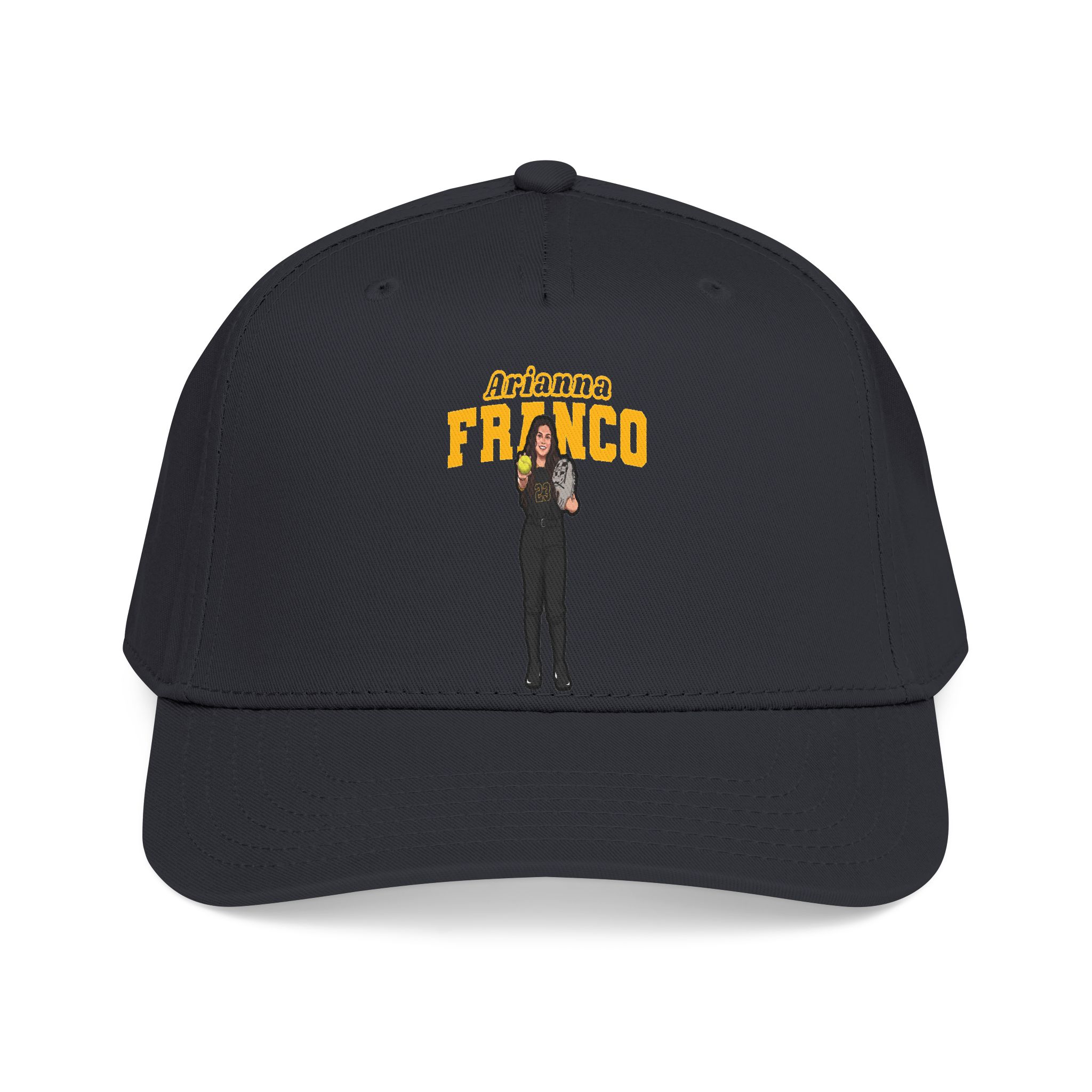 Baseball Cap — character_name_arch in Black