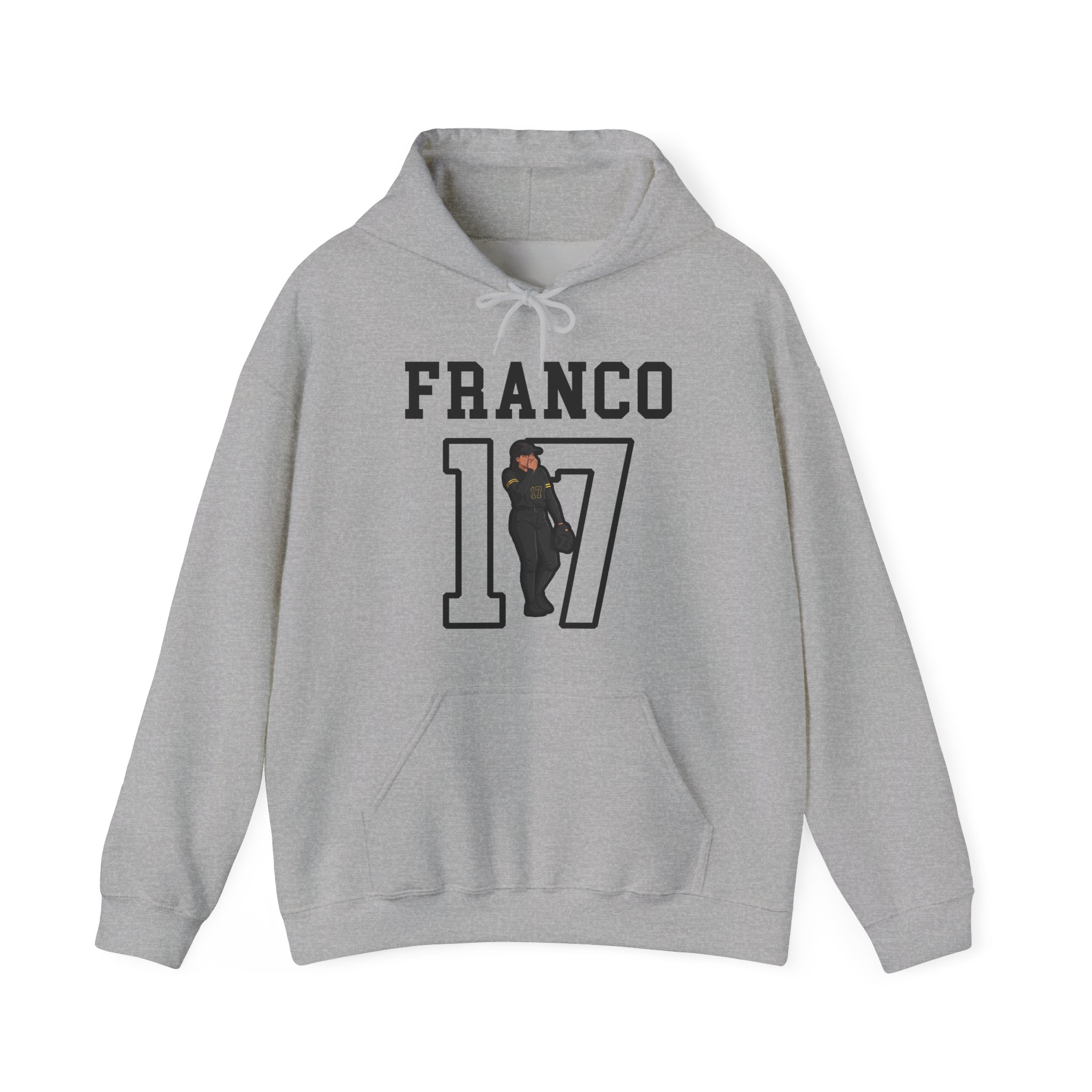 Hoodie — character_shirsey in Grey