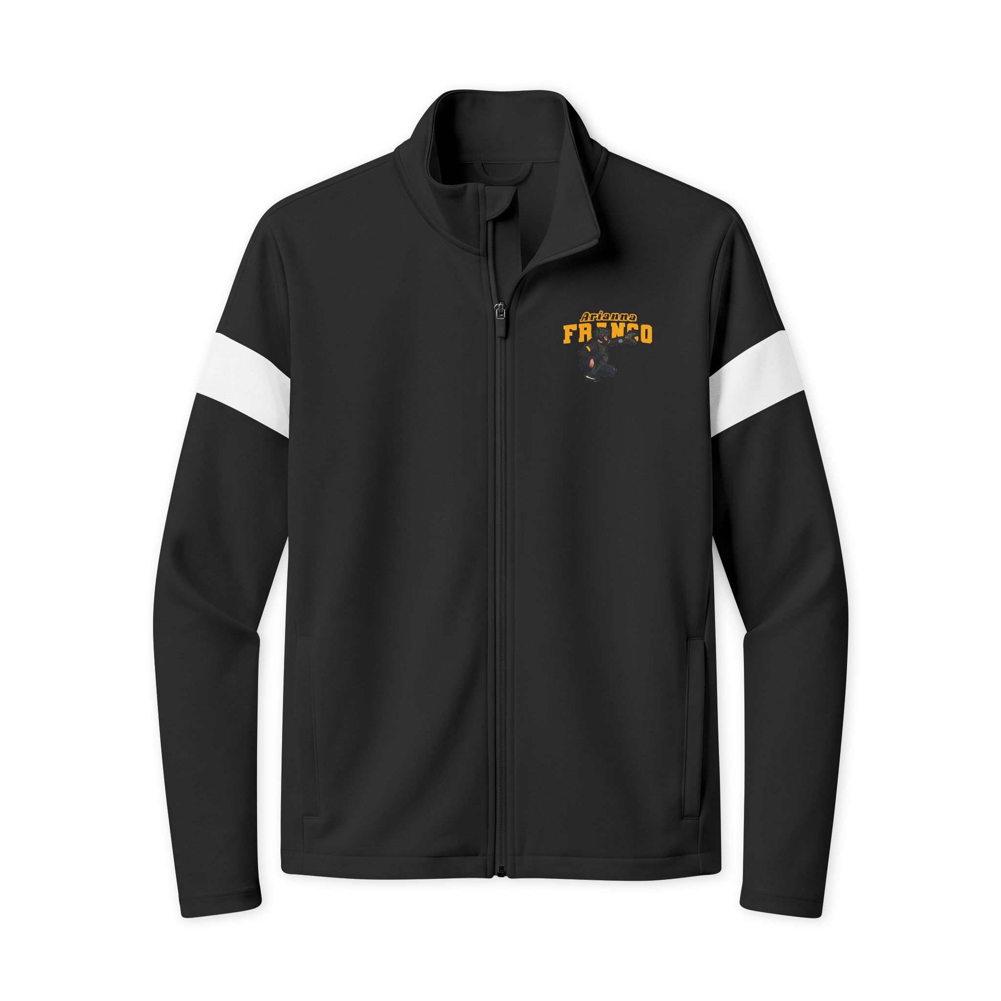 Travel Full-Zip Jacket — character_name_arch in Black/ White
