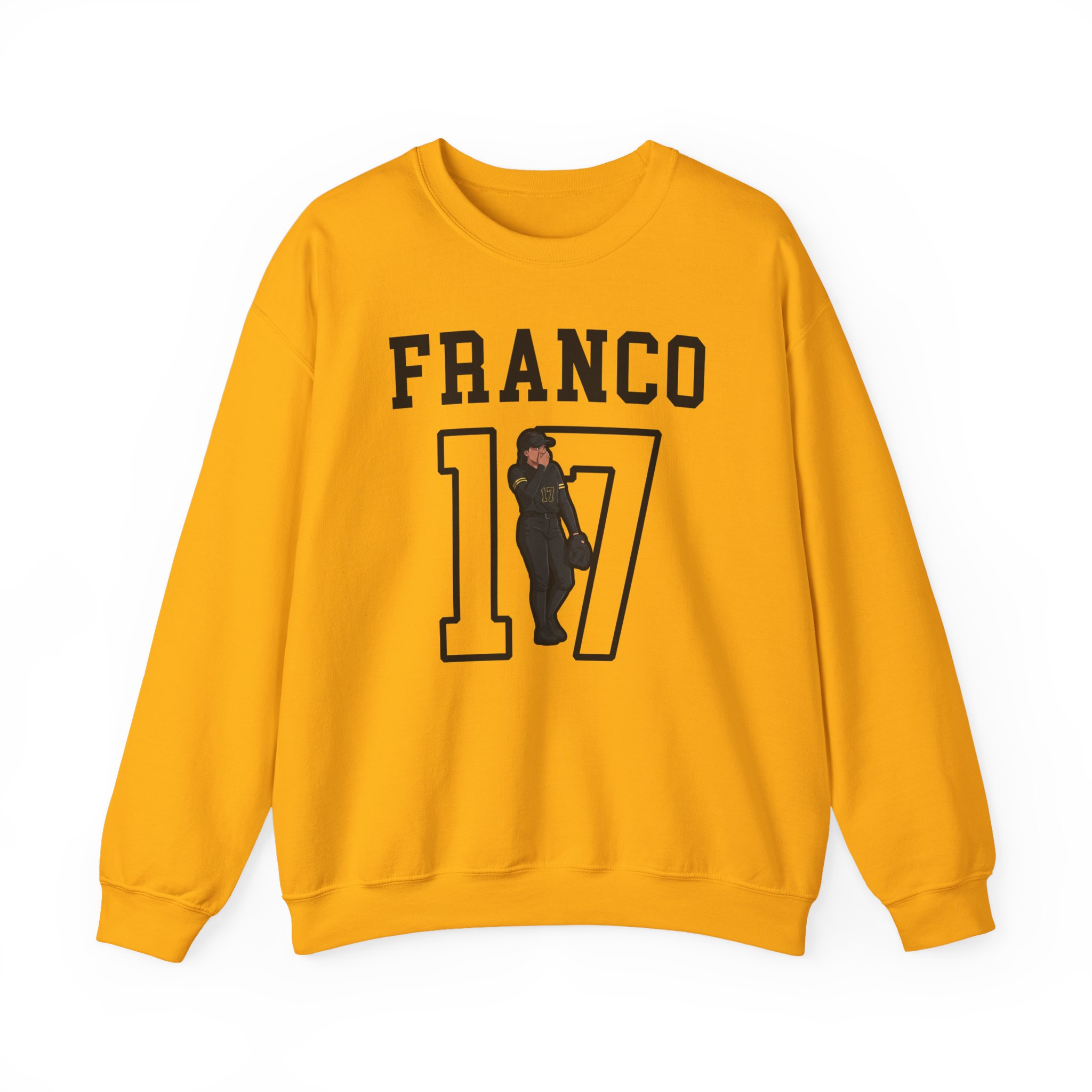 Crewneck Sweatshirt — character_shirsey in Gold