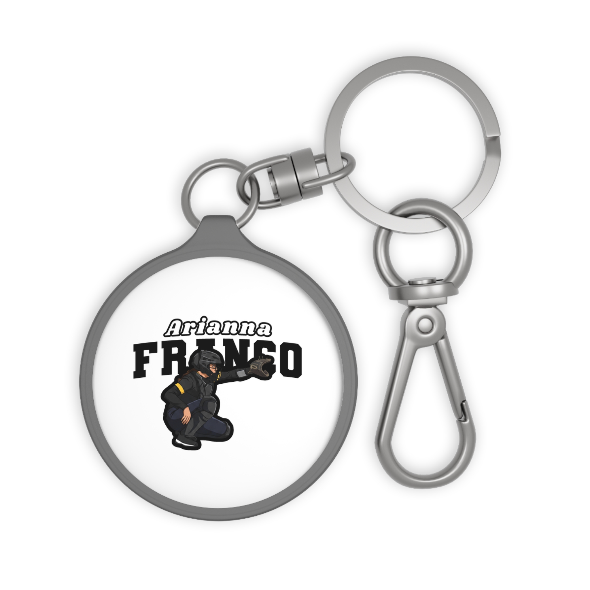 Keychain — character_name_arch in Grey