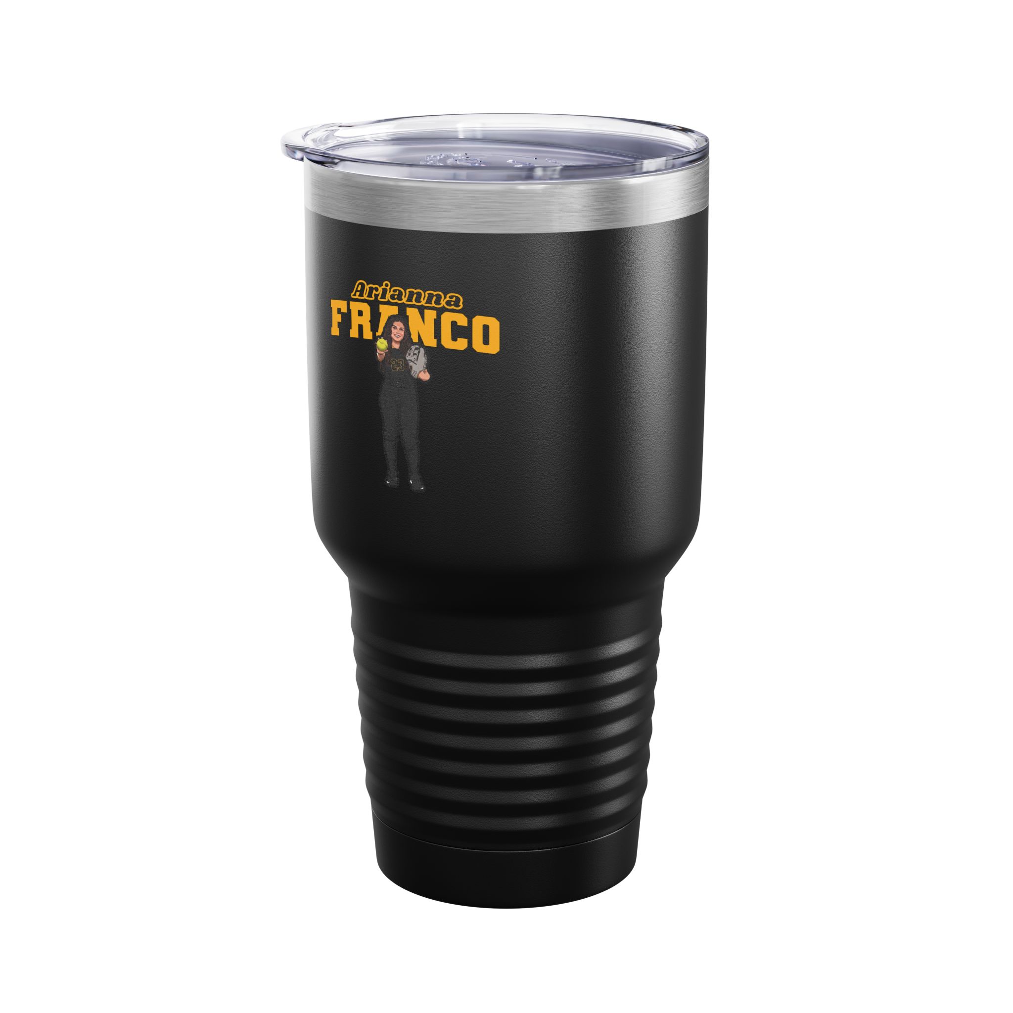 30oz Tumbler — character_name_arch in Black