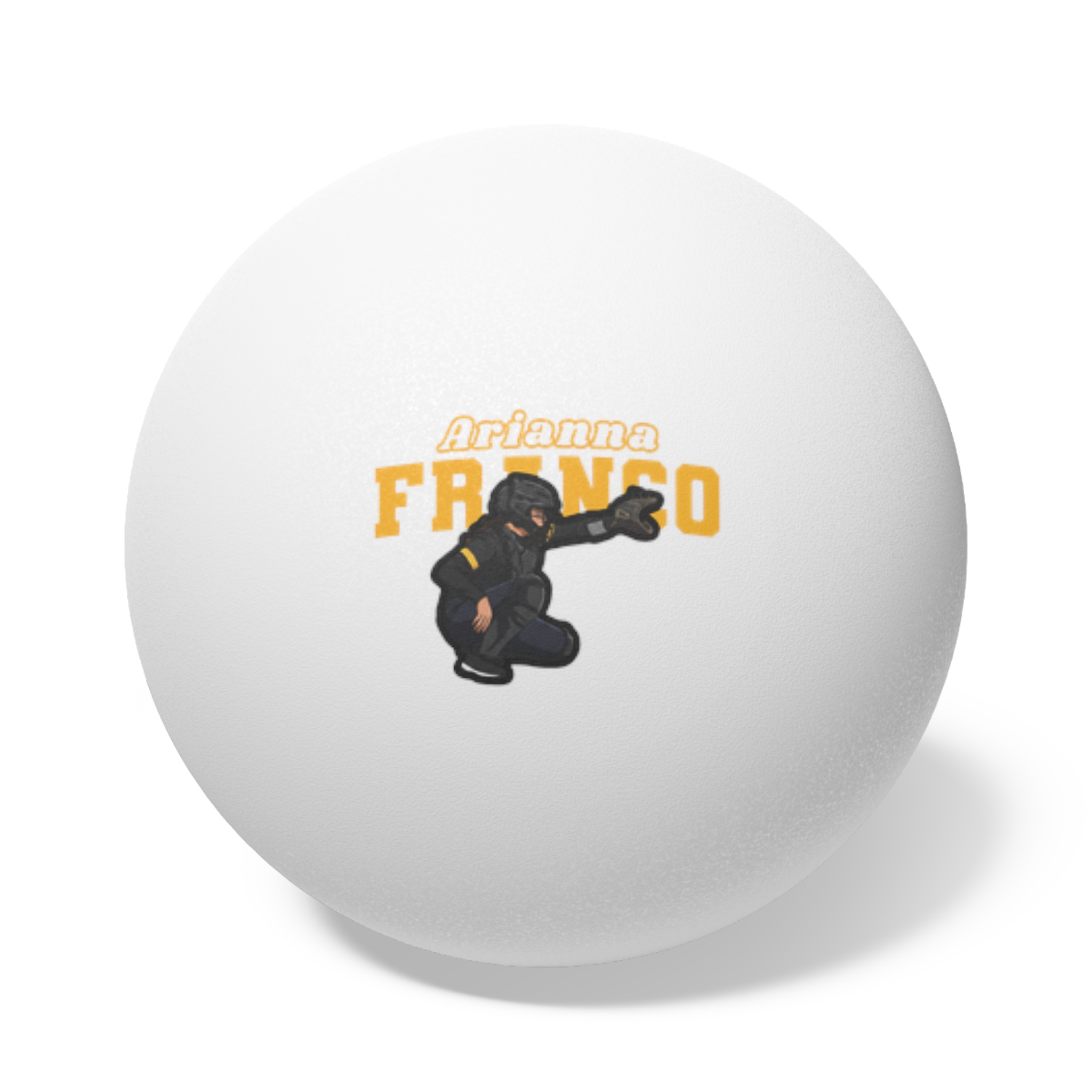 Ping Pong Balls, 6 pcs — character_name_arch in White