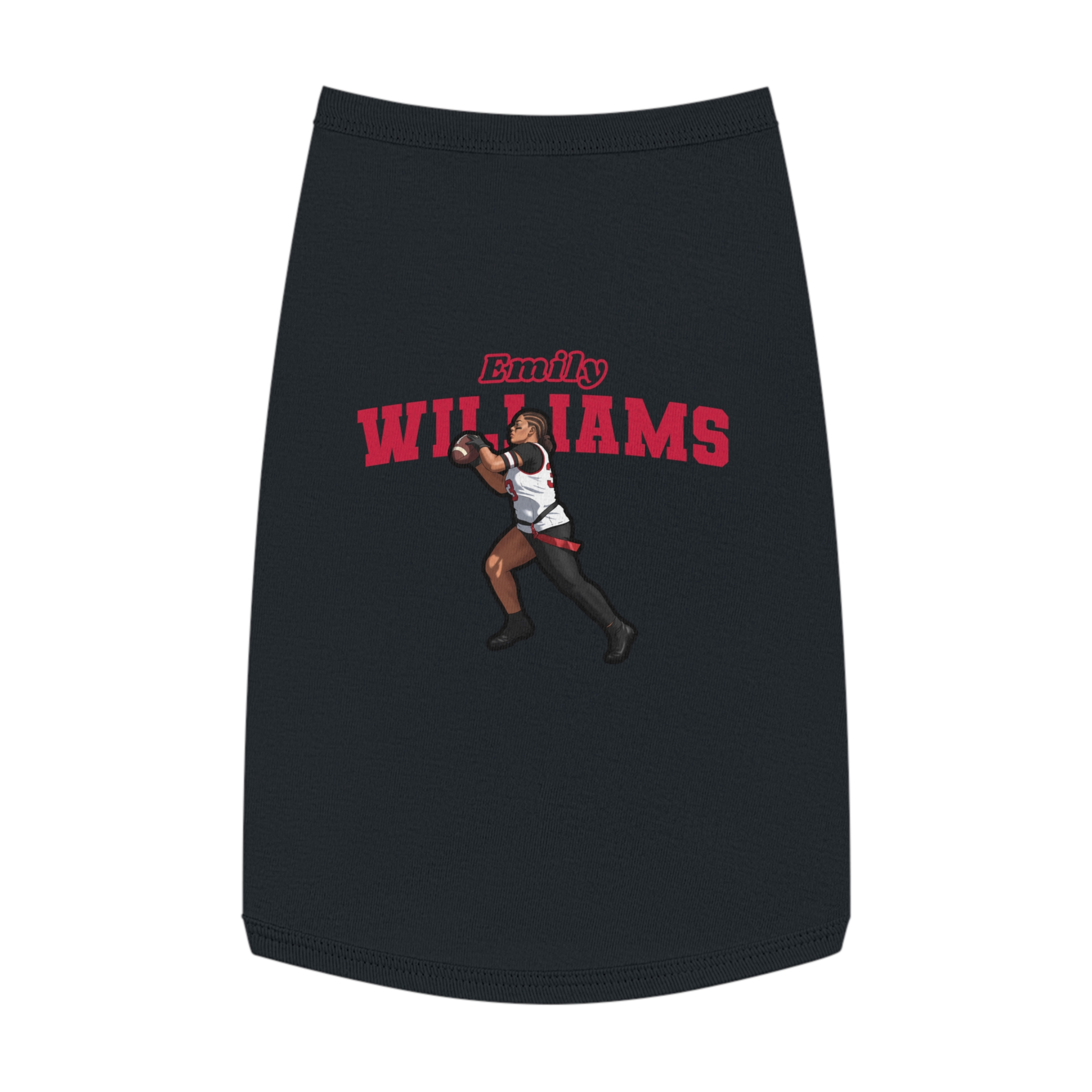 Pet Tank Top — character_name_arch in White
