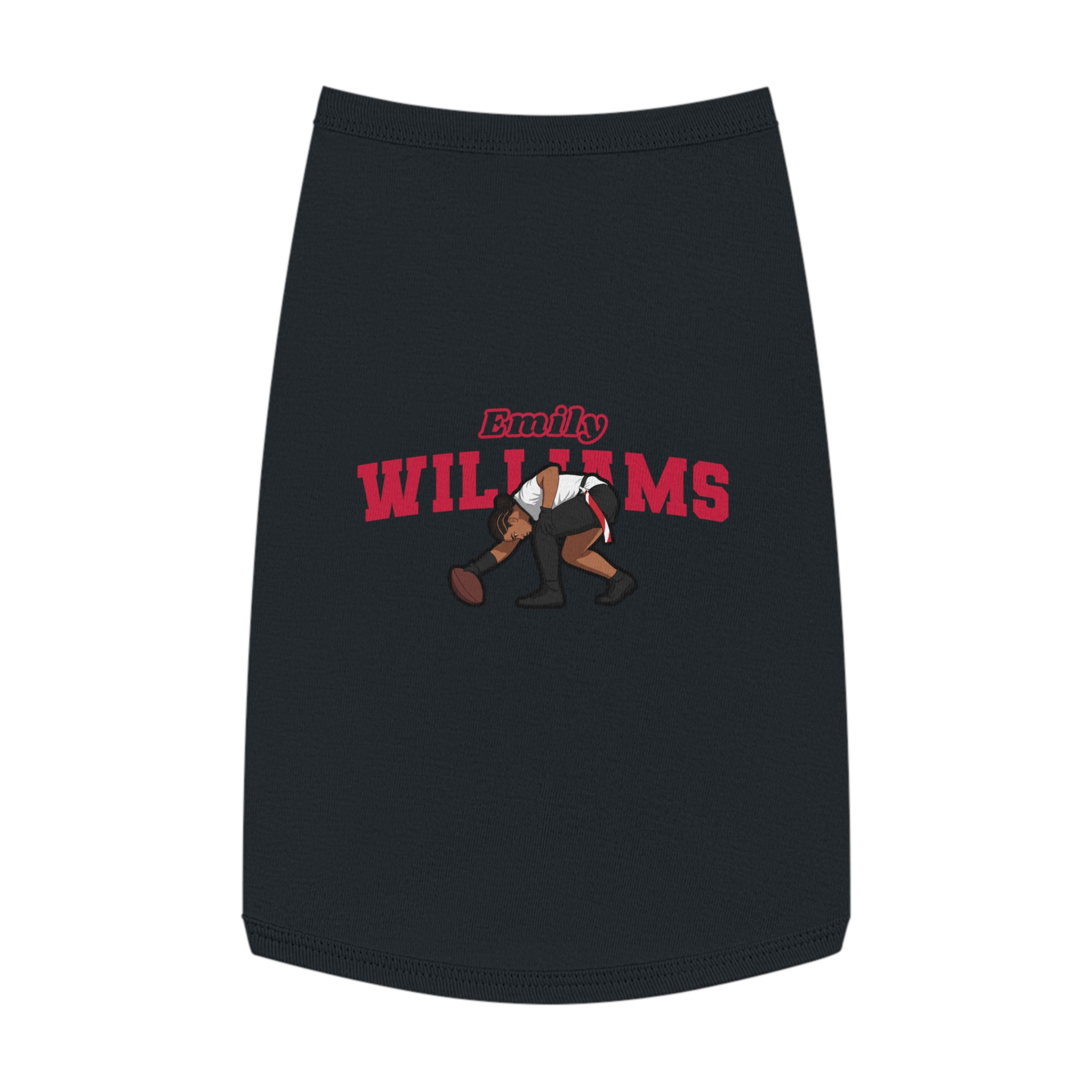 Pet Tank Top — character_name_arch in Black