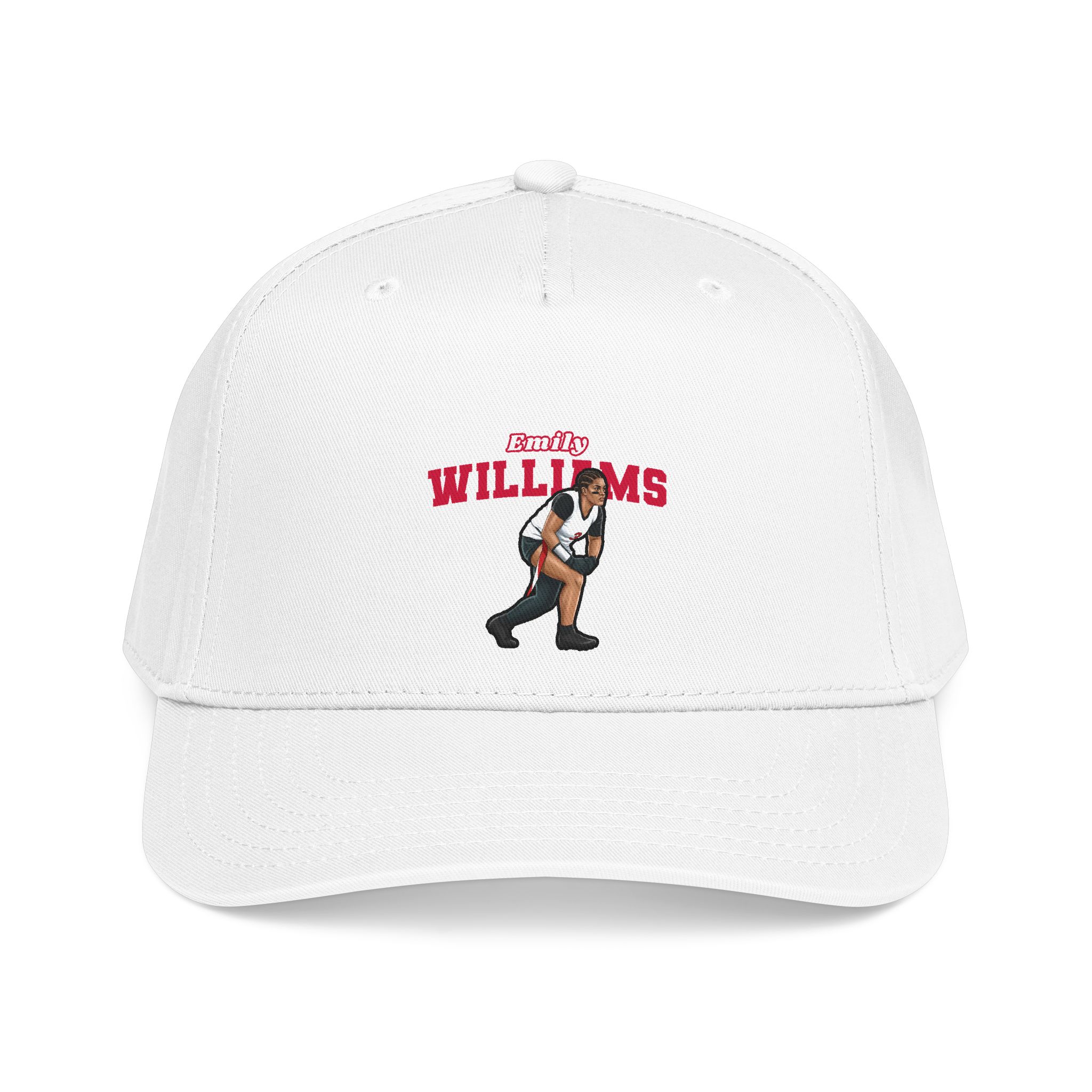 Baseball Cap — character_name_arch in White