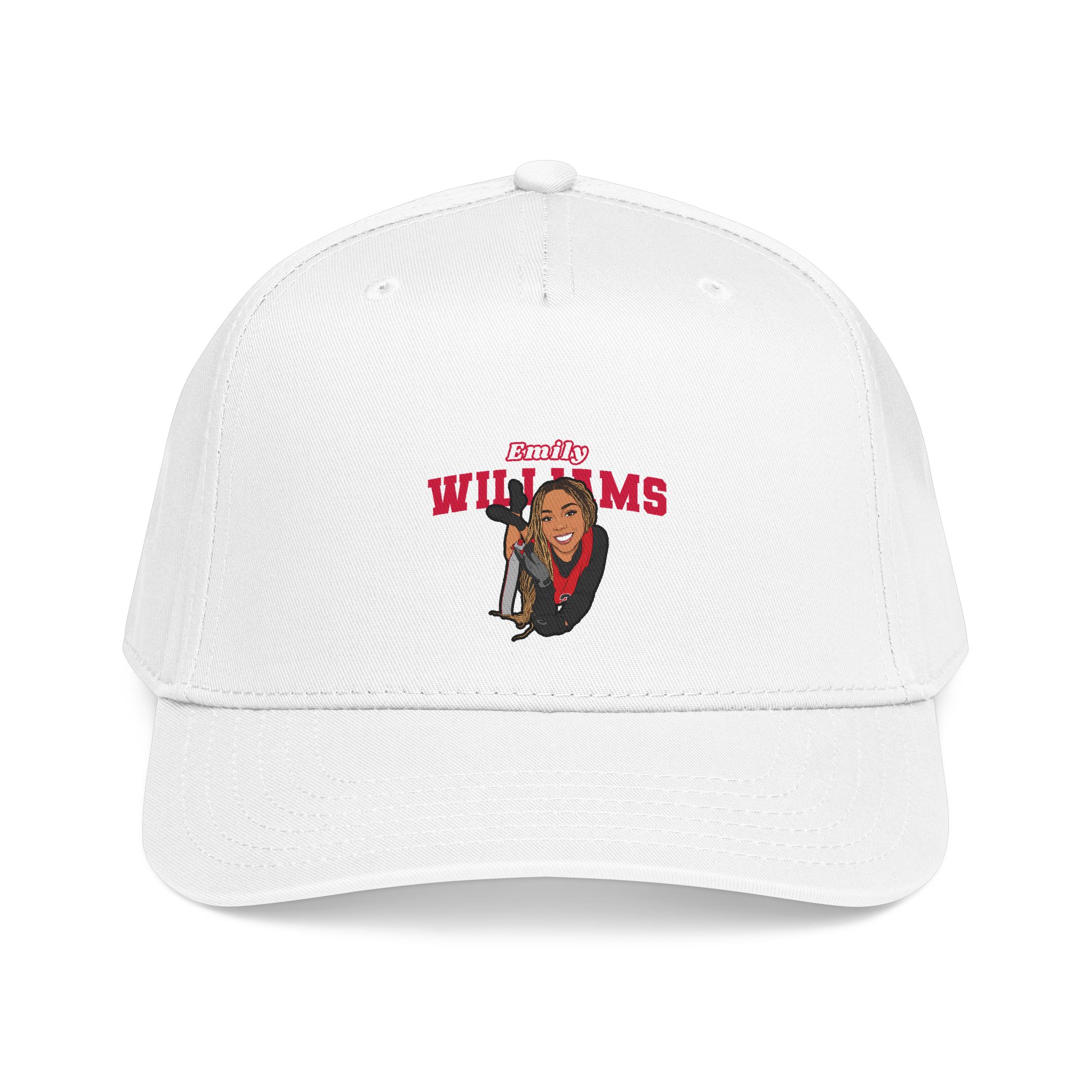 Baseball Cap — character_name_arch in White